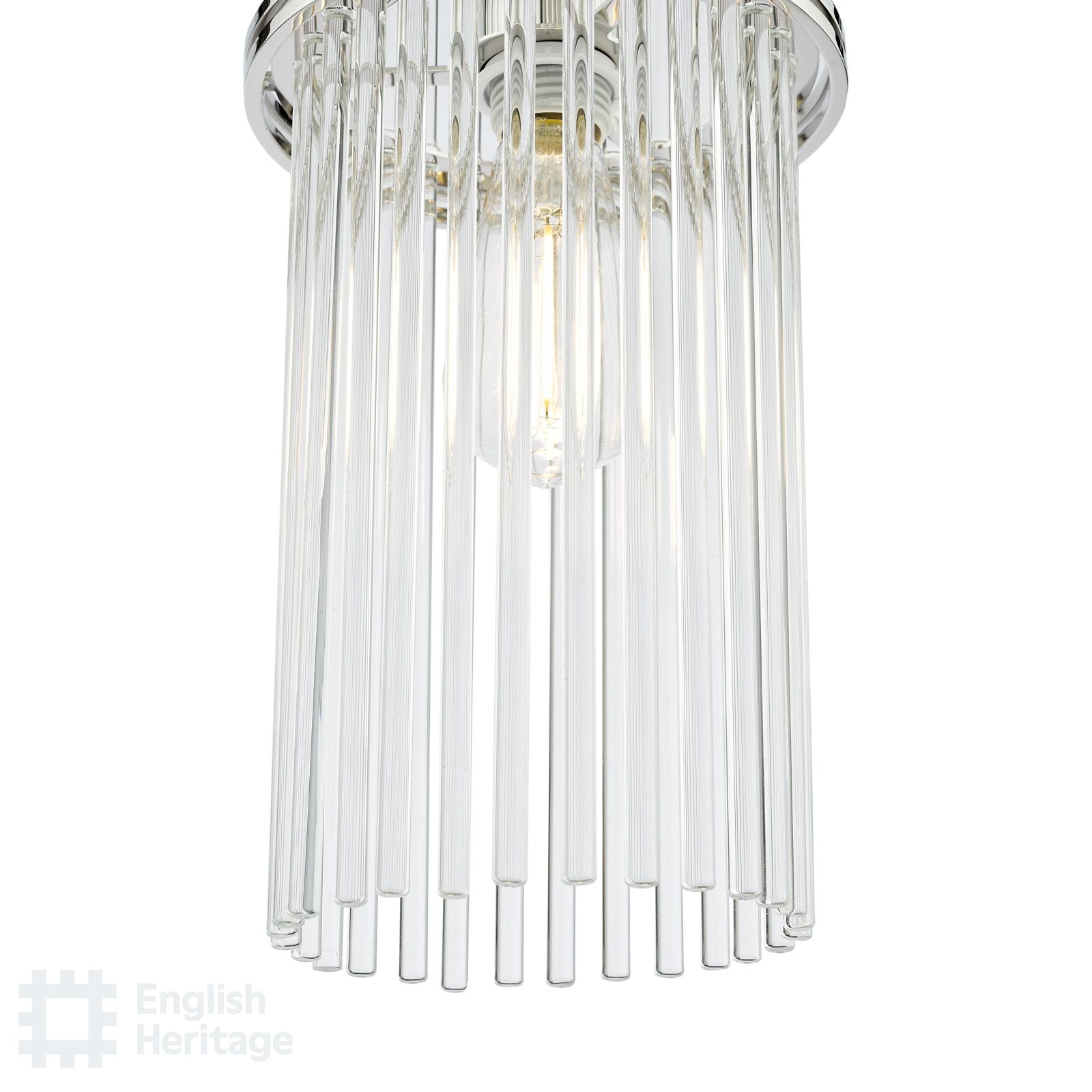 Eltham Polished Nickel Single Pendant