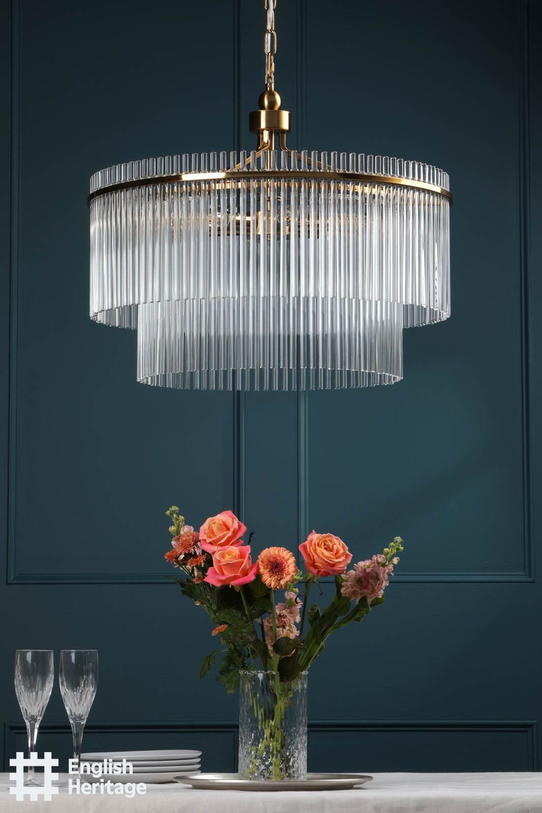 Eltham 6 Light Antique Gold Pendant
