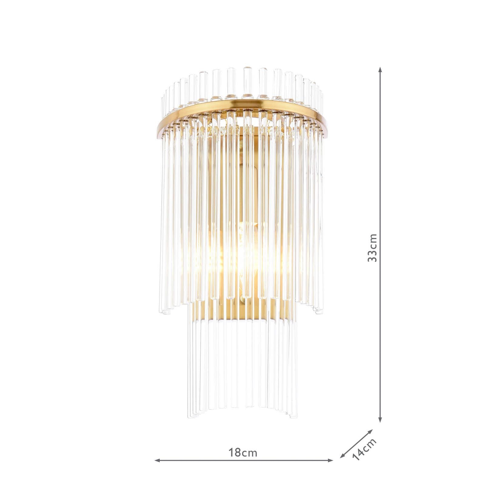 Eltham Antique Gold Wall Light
