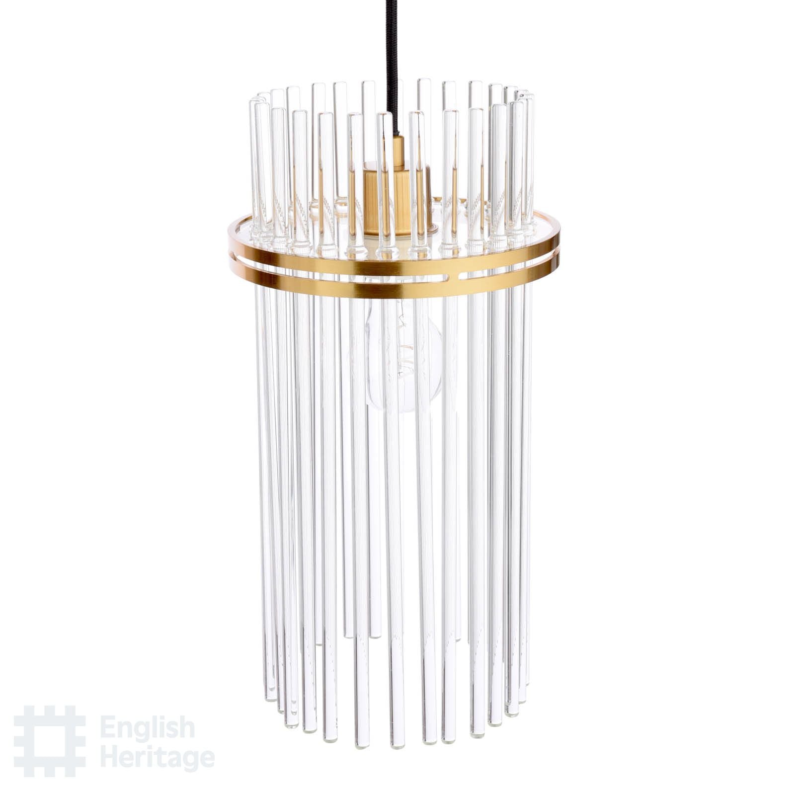 Eltham Antique Gold 3 Light Bar Pendant