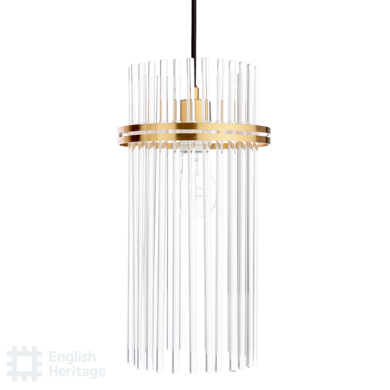 Eltham Antique Gold 3 Light Bar Pendant