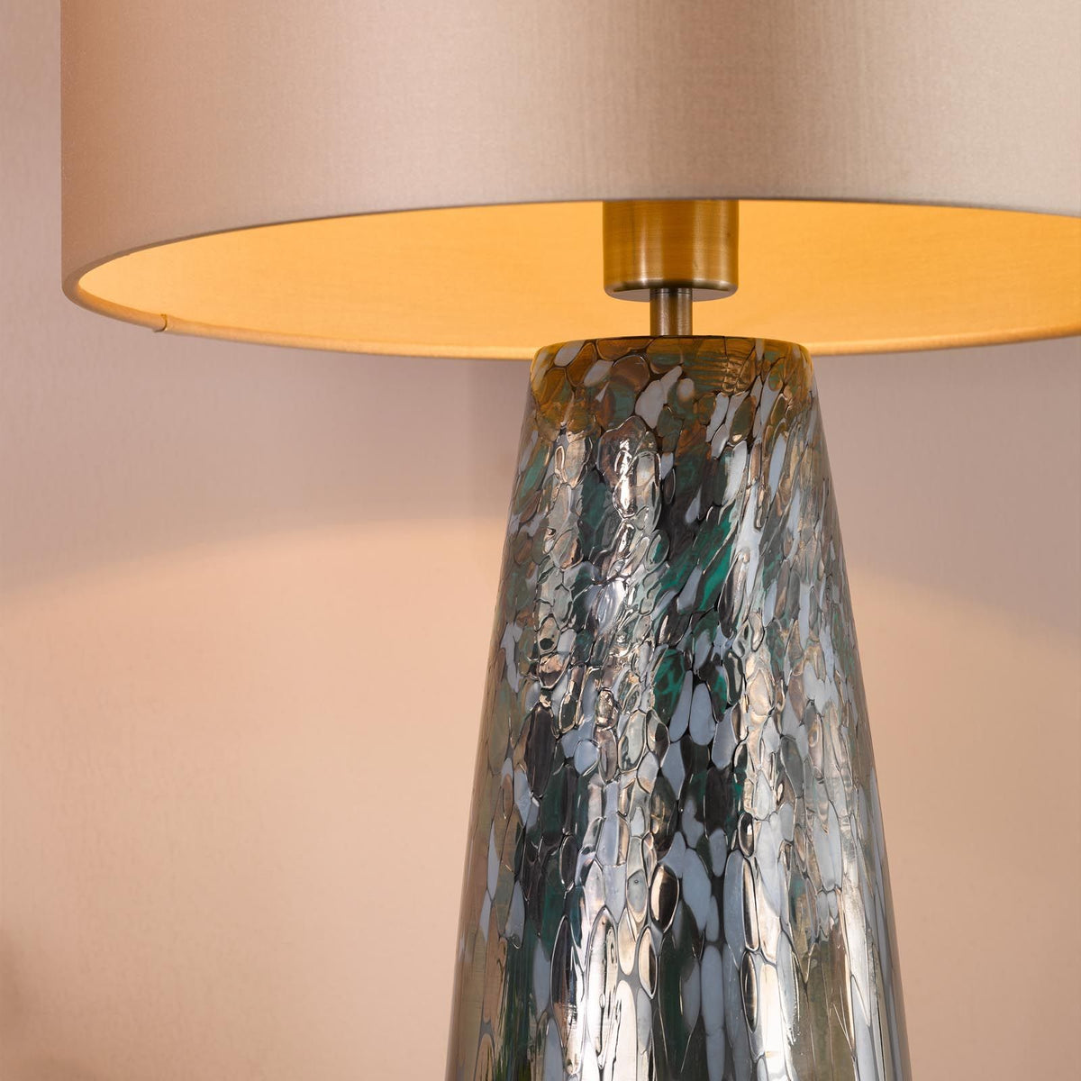 Erdis Blue Art Table Lamp Base Only