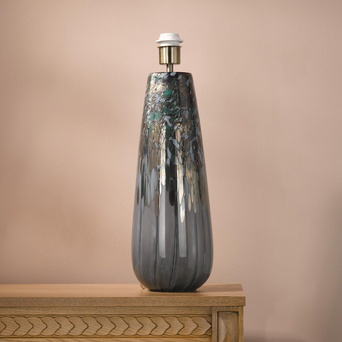Erdis Blue Art Table Lamp Base Only