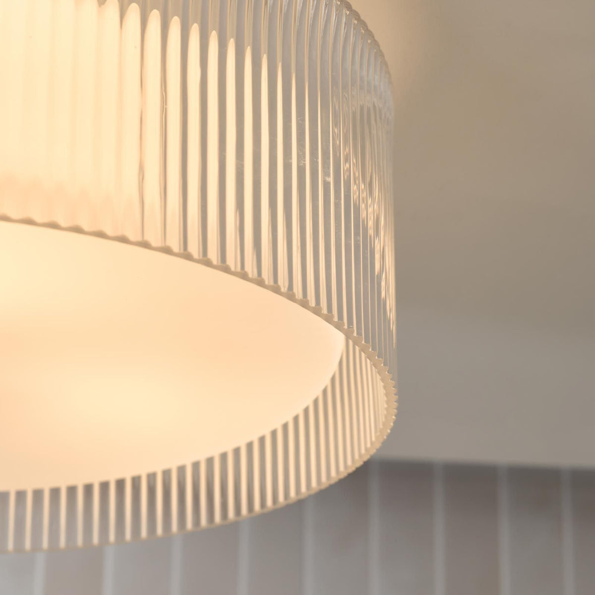 Geryon Polished Chrome Bathroom Flush Light IP44