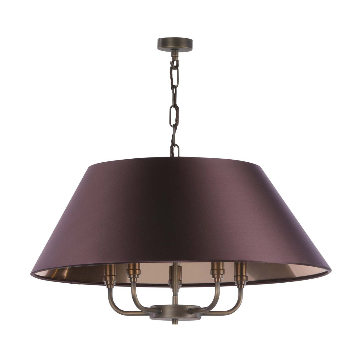Gothenburg Brass Pendant with Bespoke Shade
