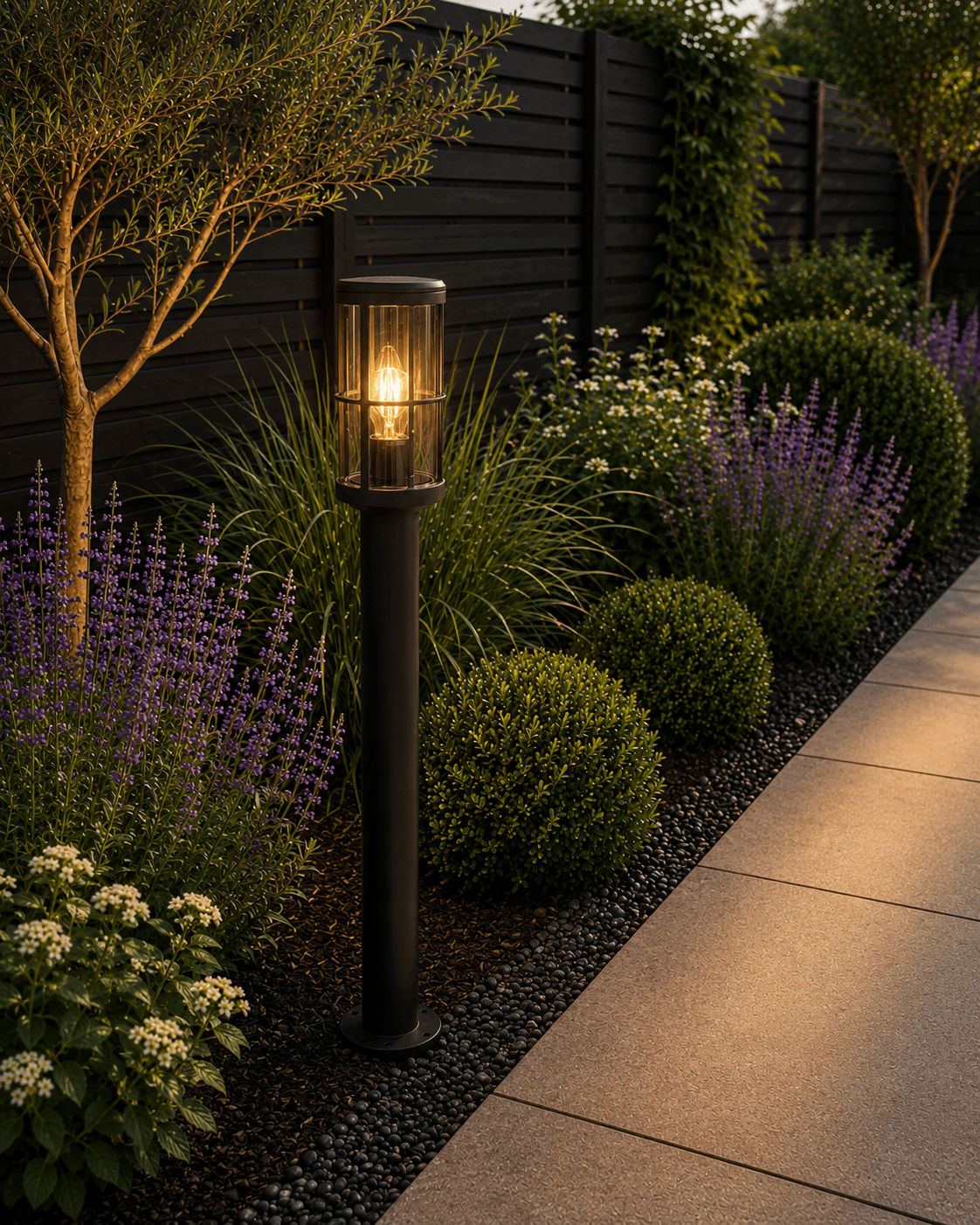 Harrington Anthracite 900mm Post Light