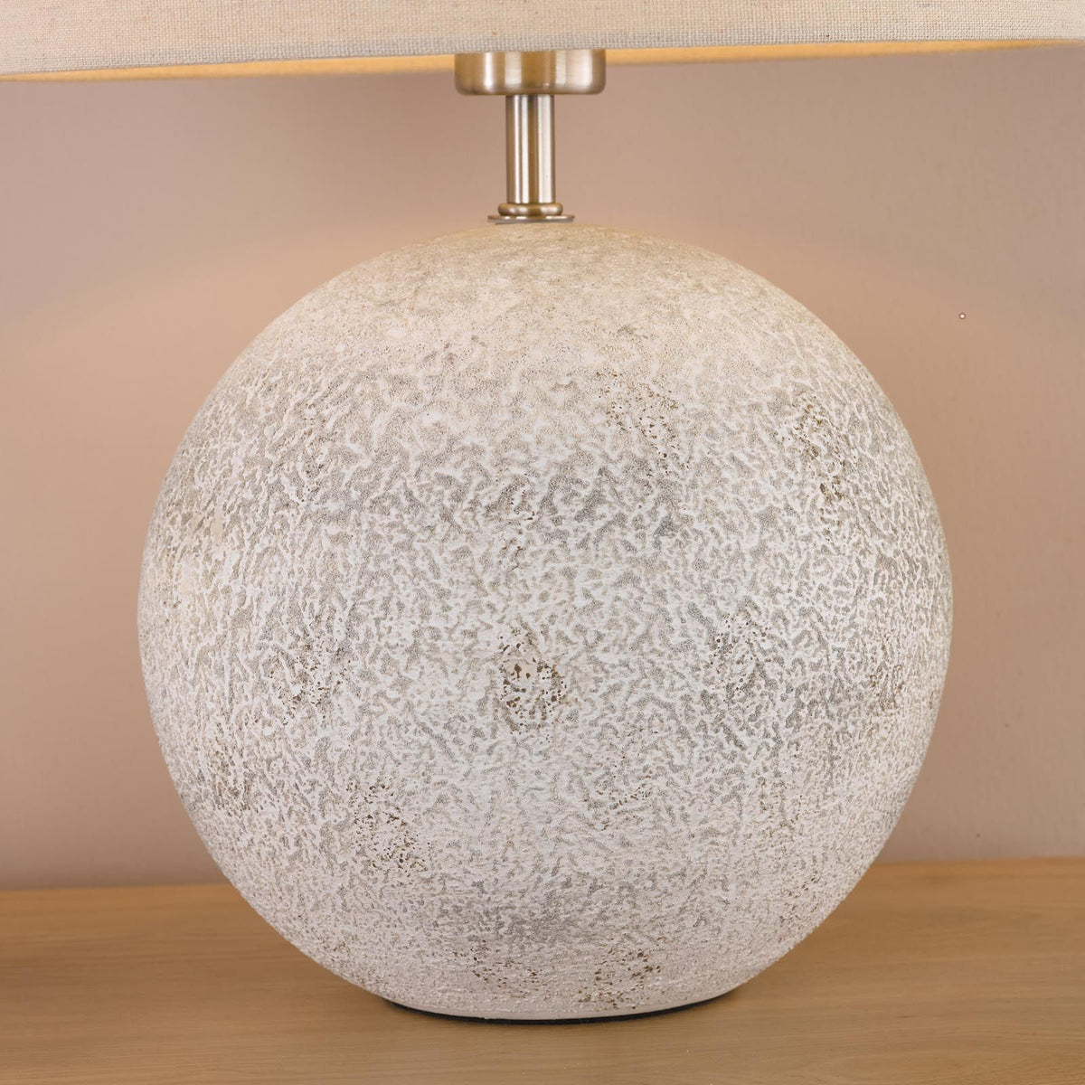 Havana Natural Ceramic Table Lamp C/W Shade