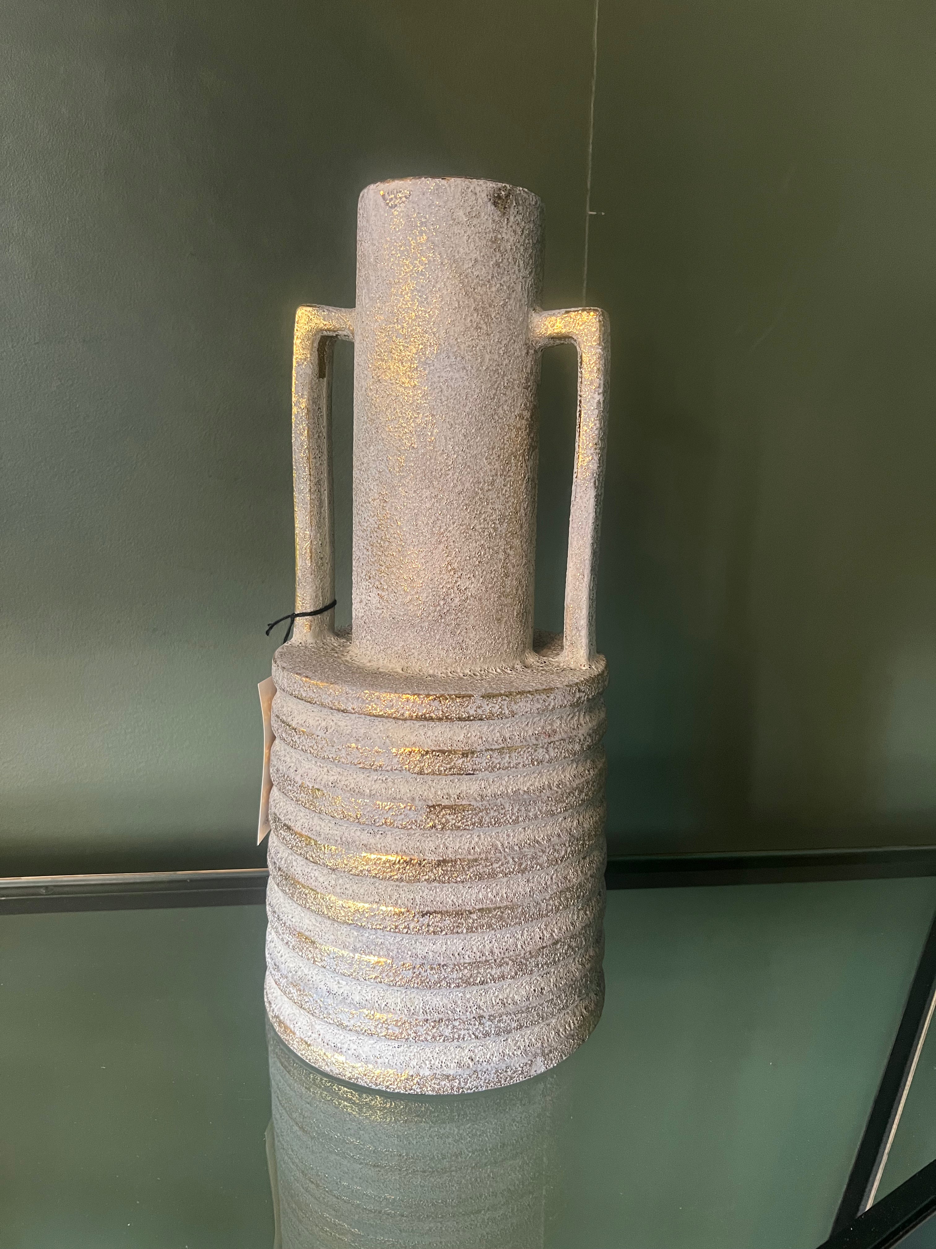 Large Ceramic Vase with Handles