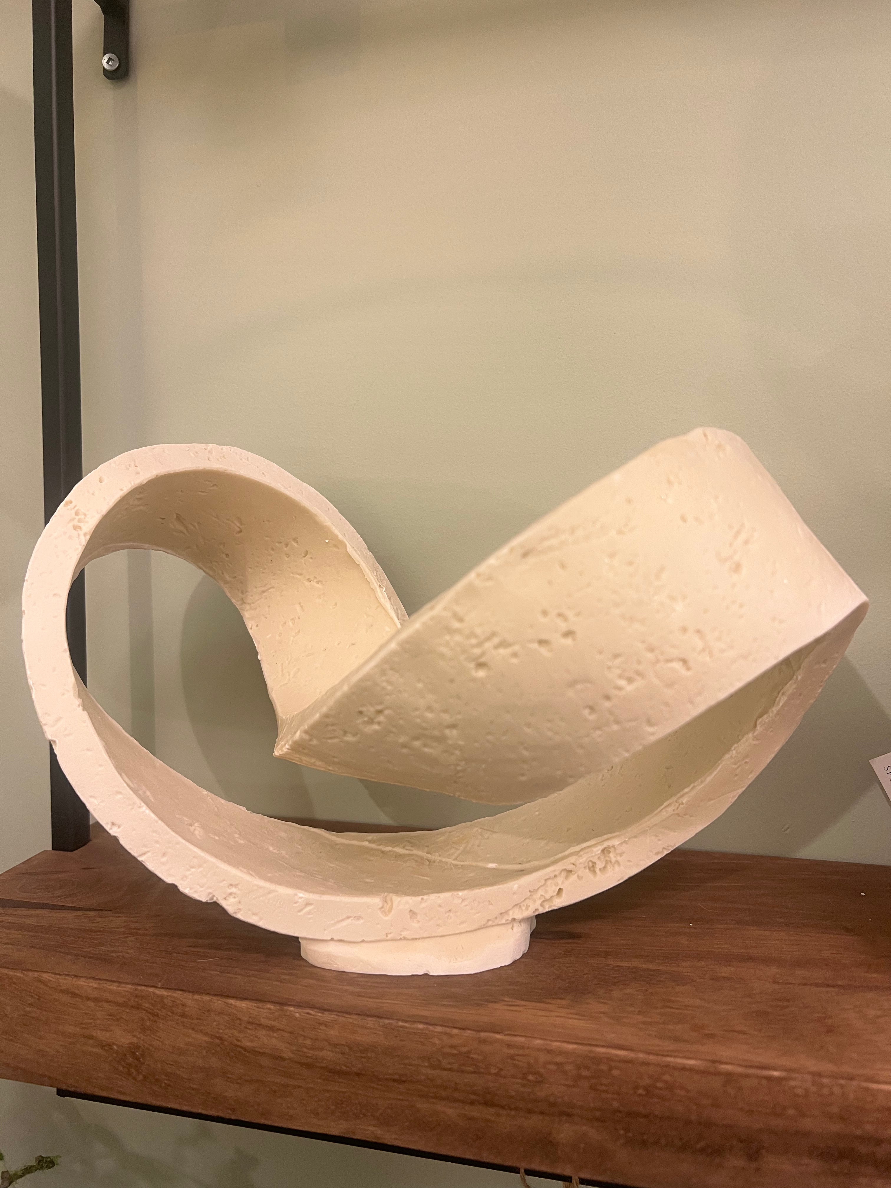Beige Swirl Ornament