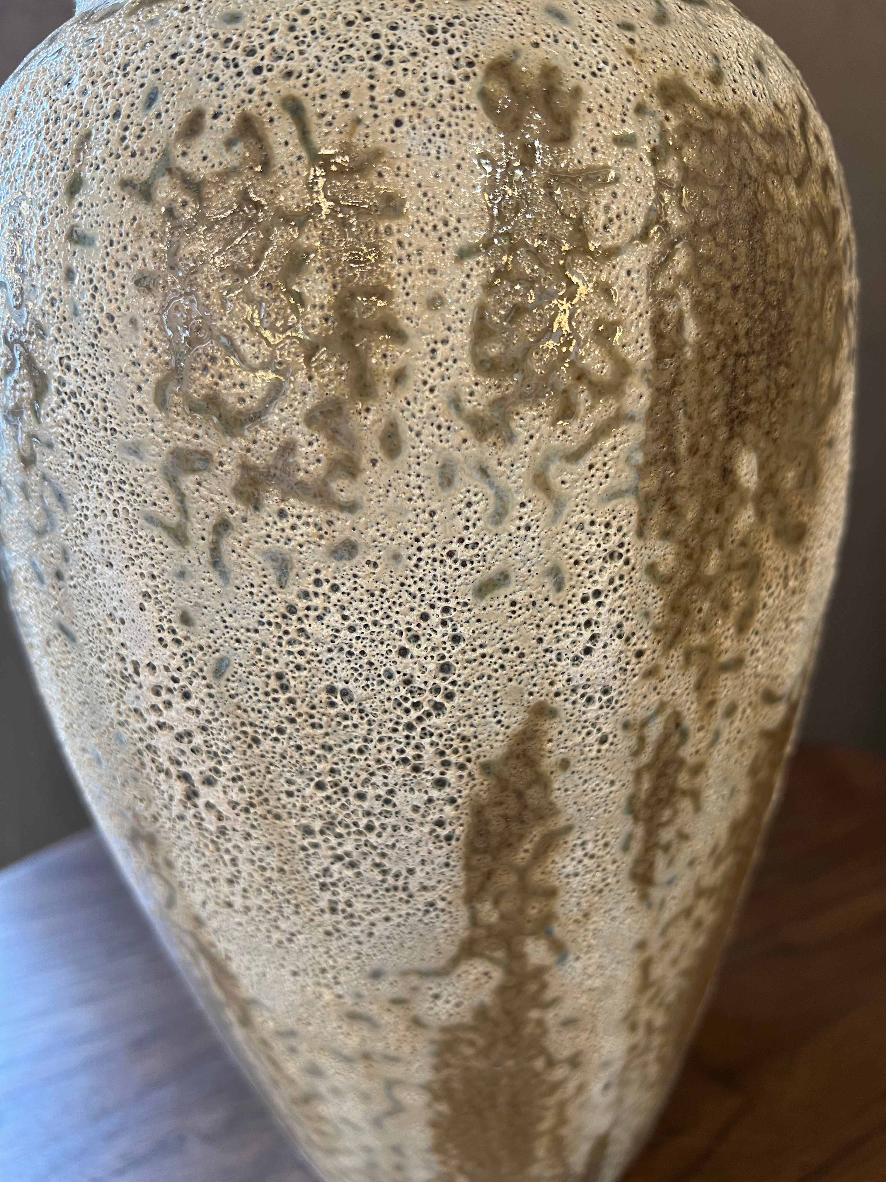 Medium Rustic Textured Ceramic Vase