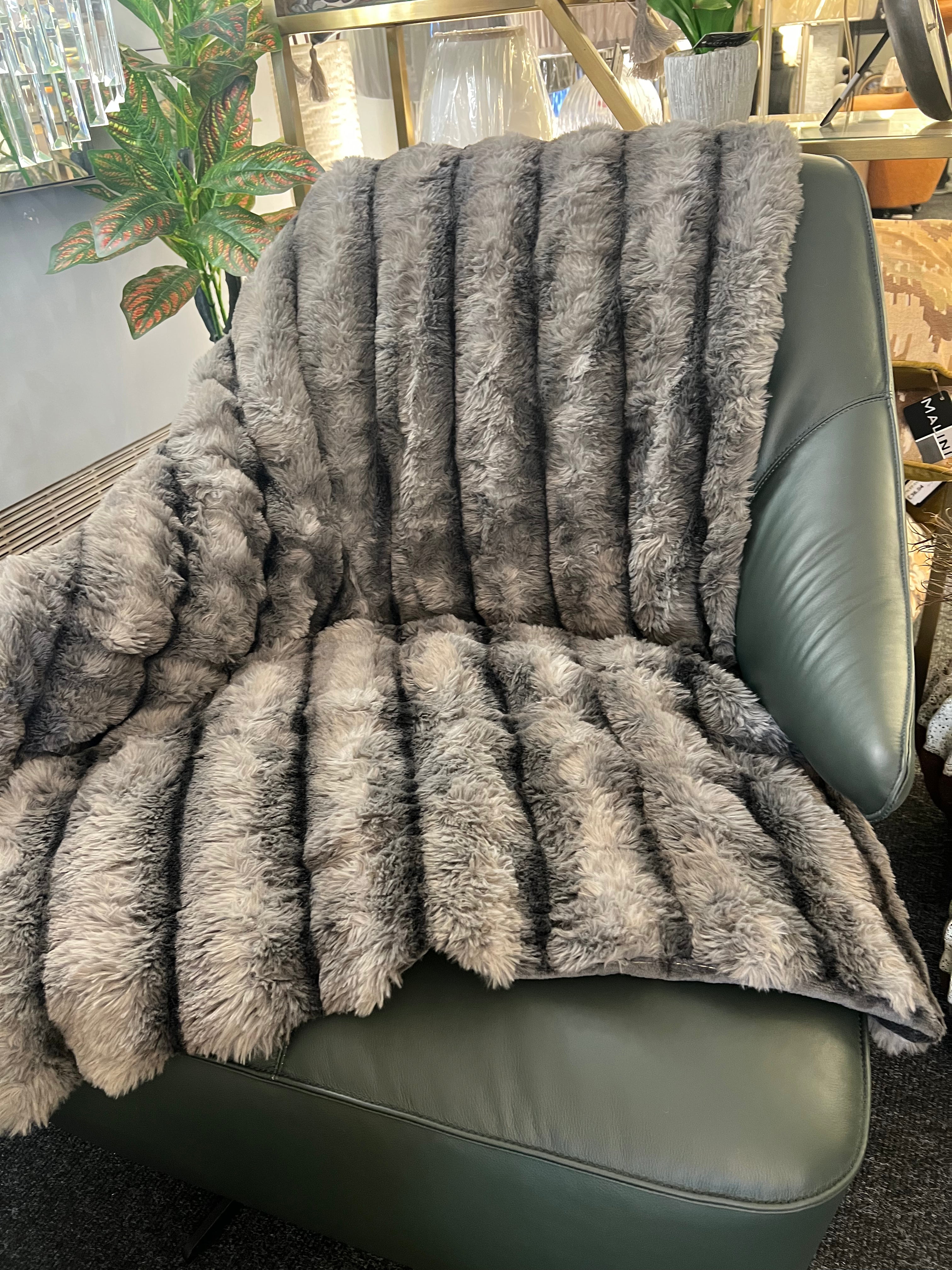 Luxurious Grey 2m Throw