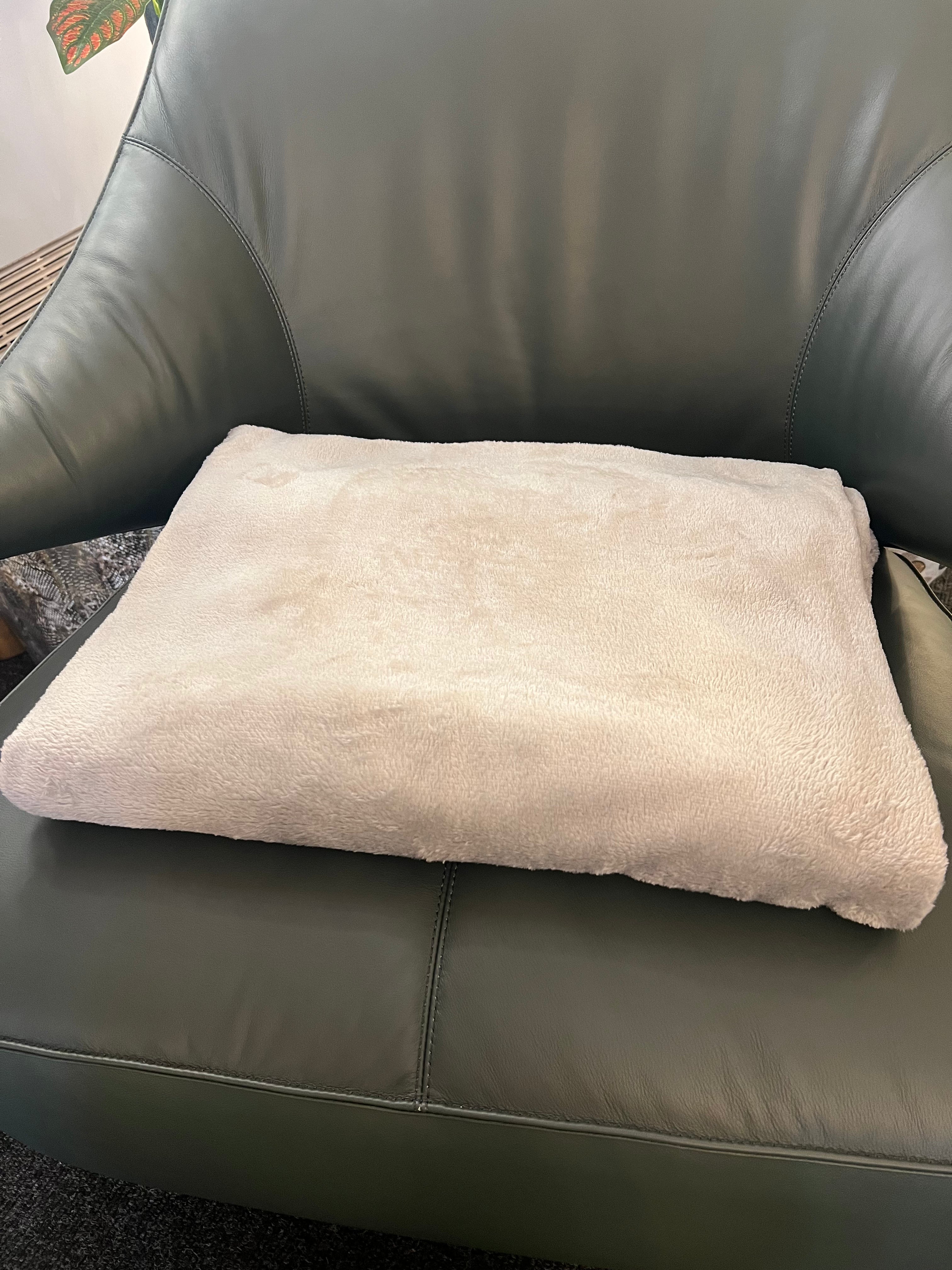 Soft Light Grey Blanket/ Throw