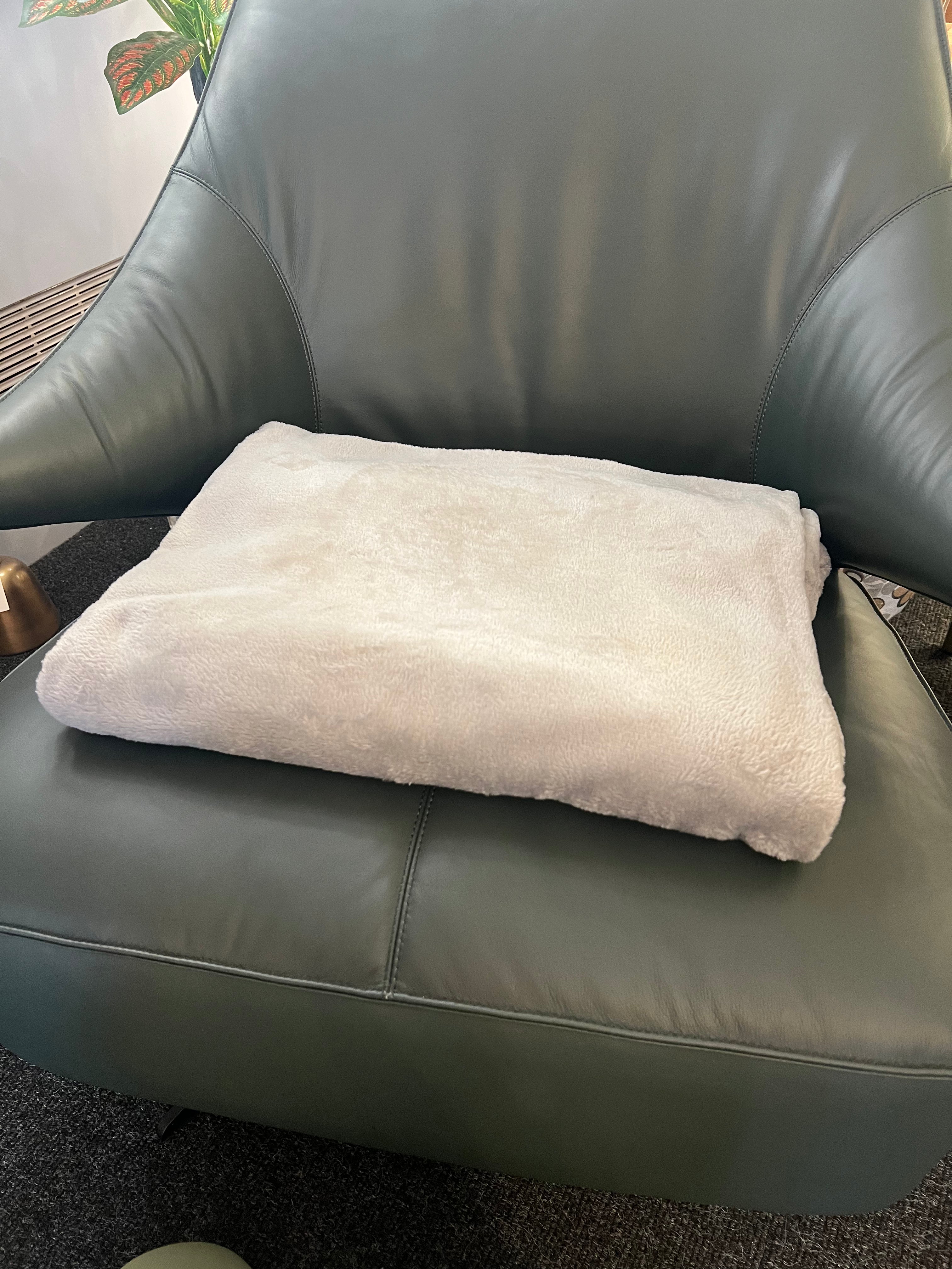 Soft Light Grey Blanket/ Throw