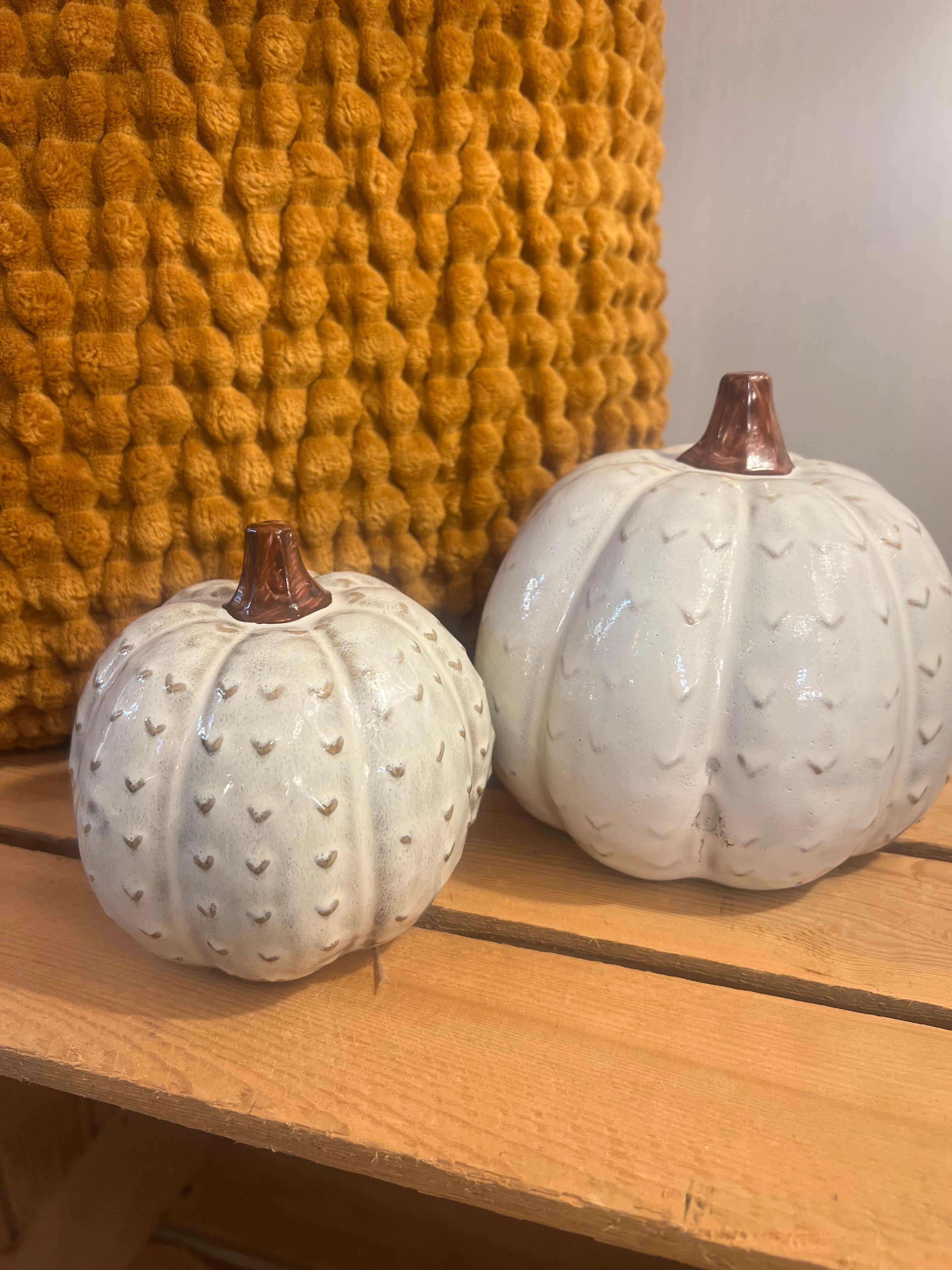 Small Ivory Pumpkin