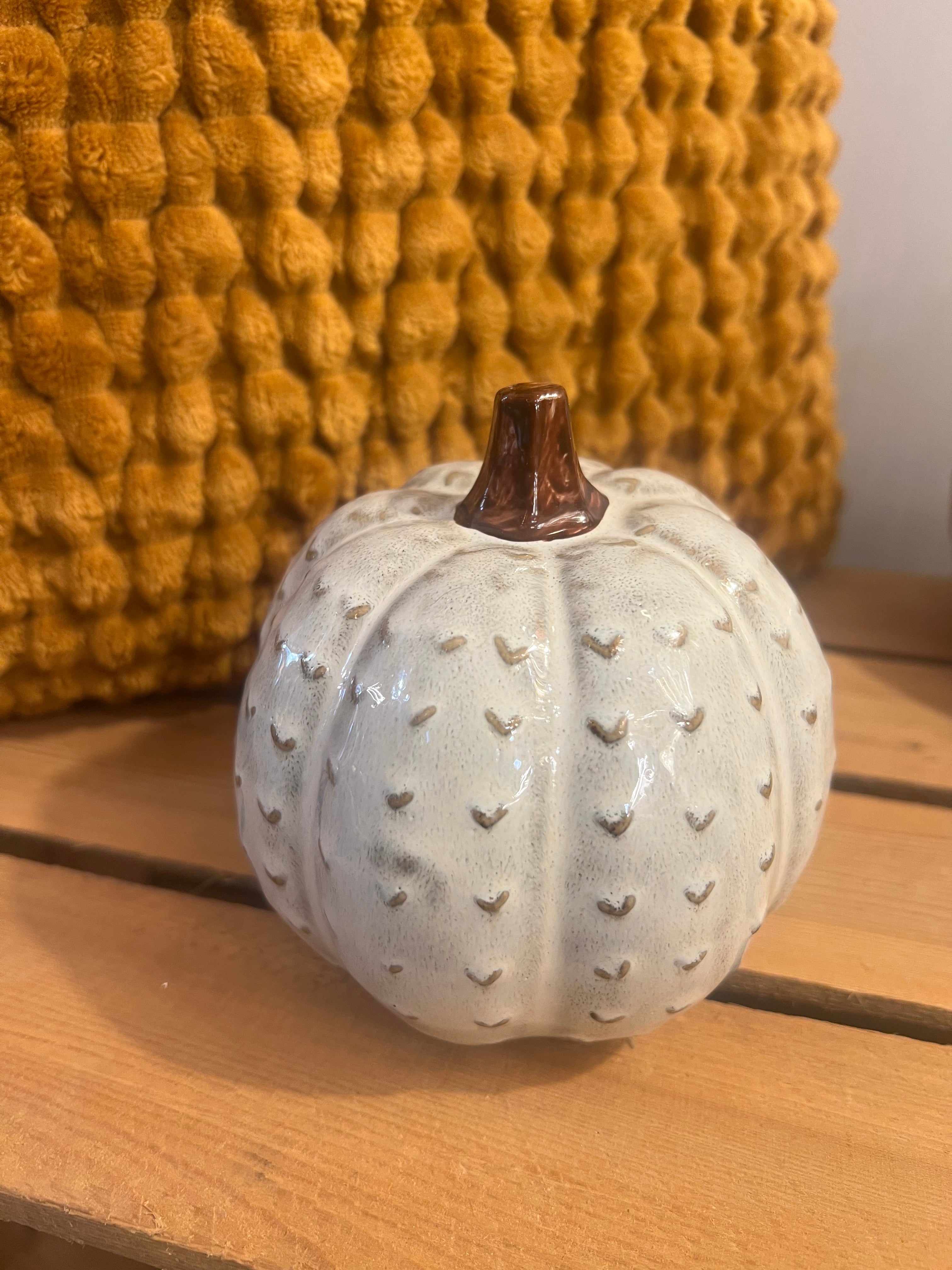 Small Ivory Pumpkin
