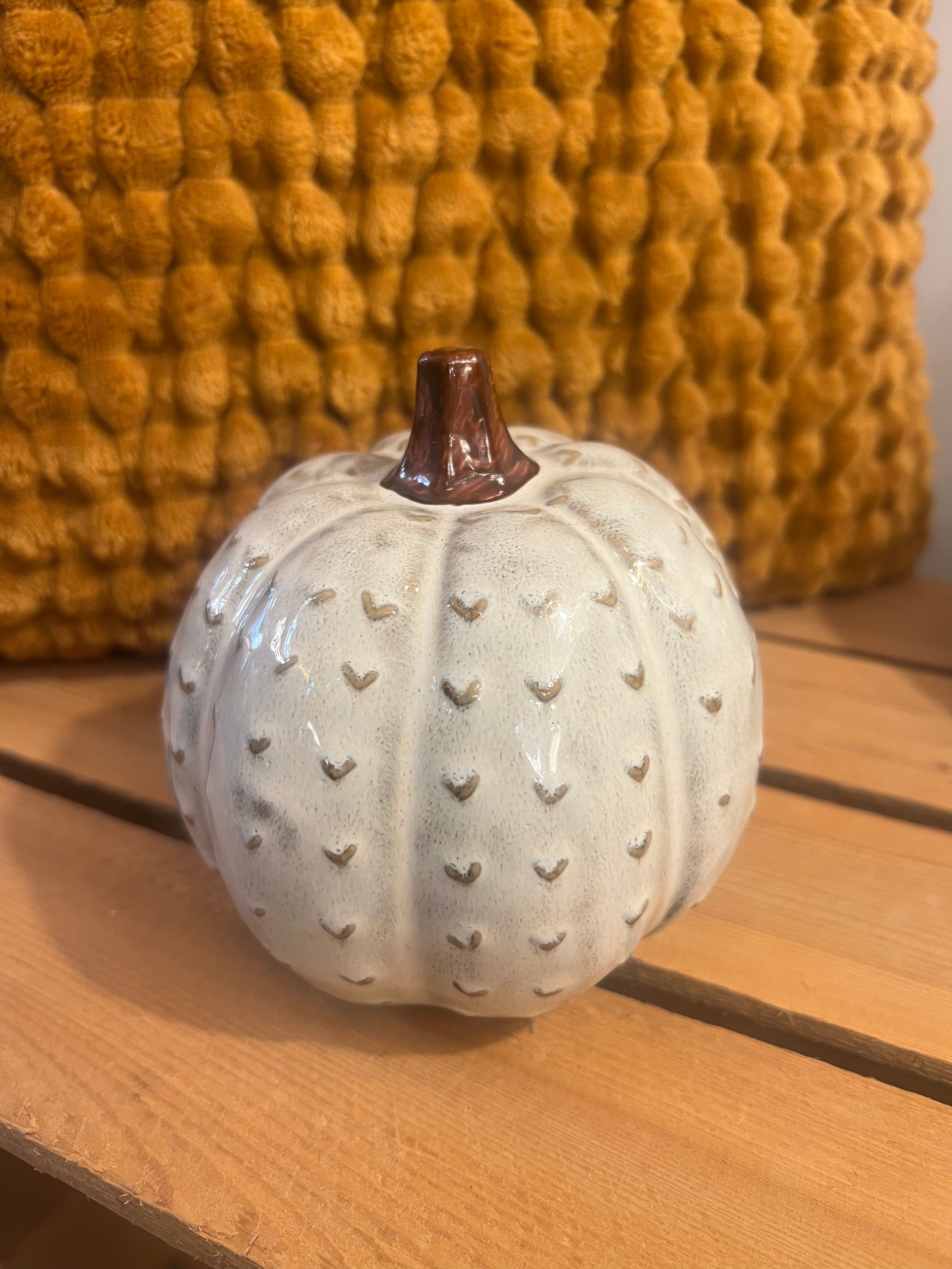 Small Ivory Pumpkin
