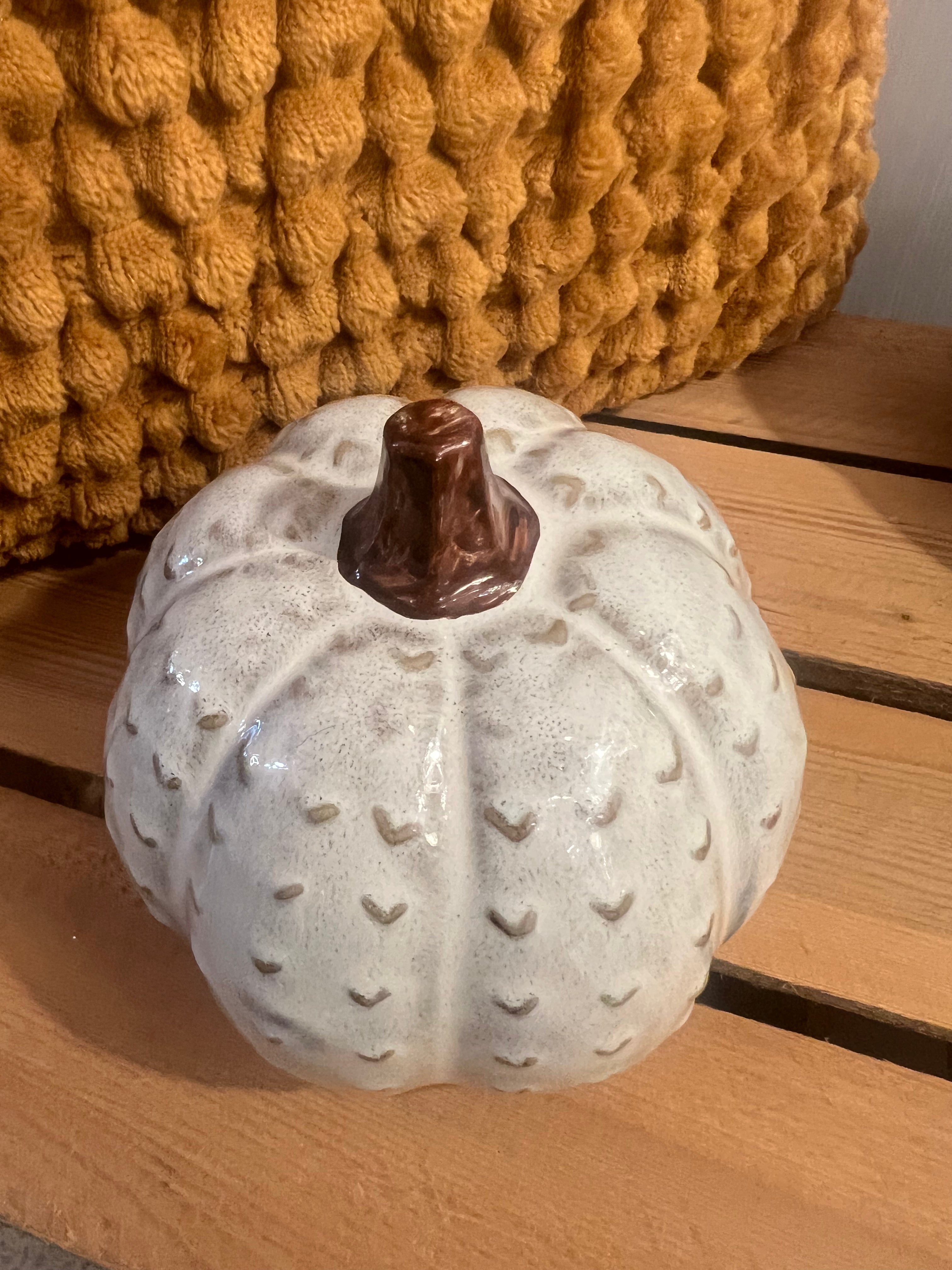 Small Ivory Pumpkin