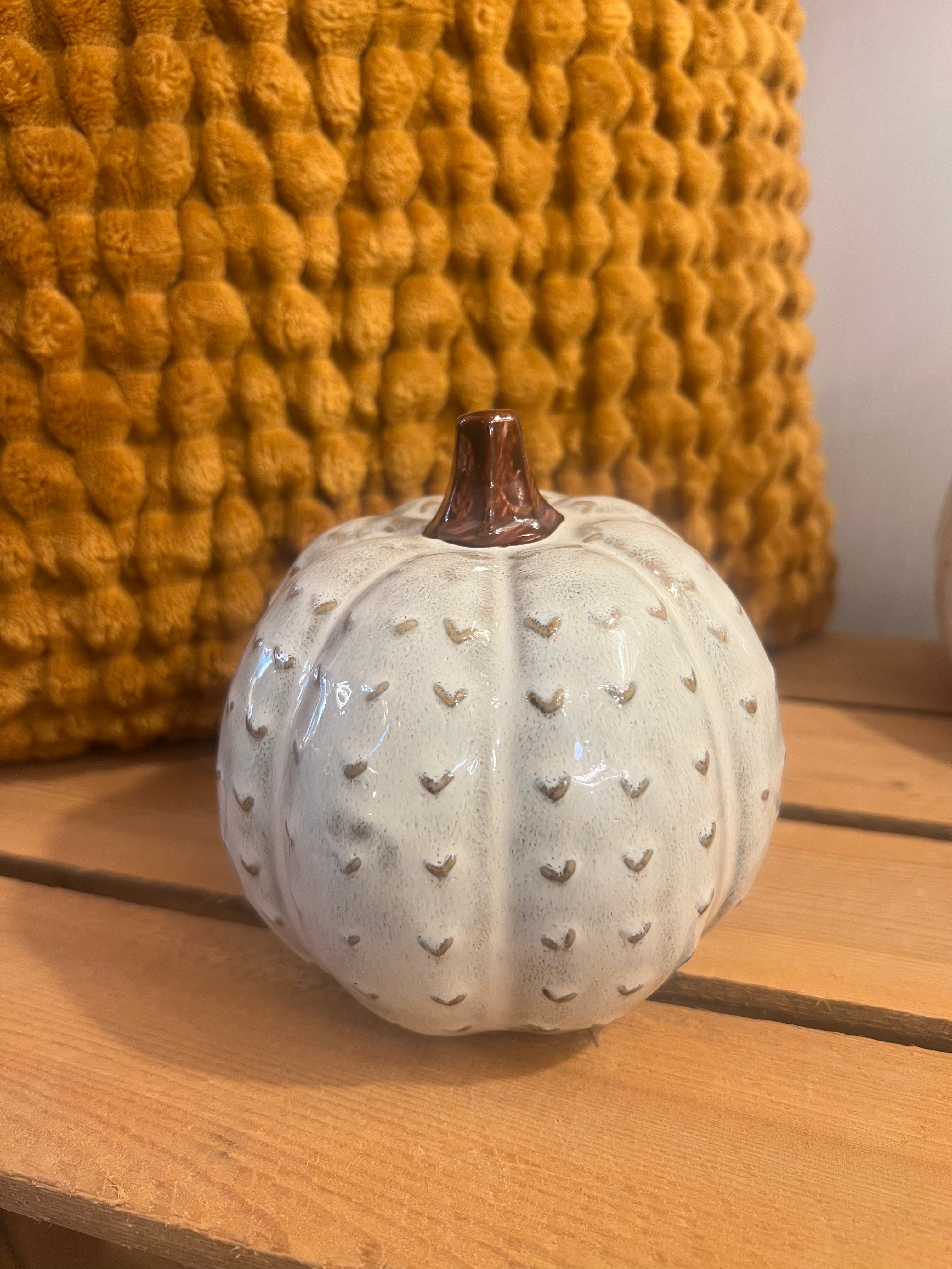Small Ivory Pumpkin