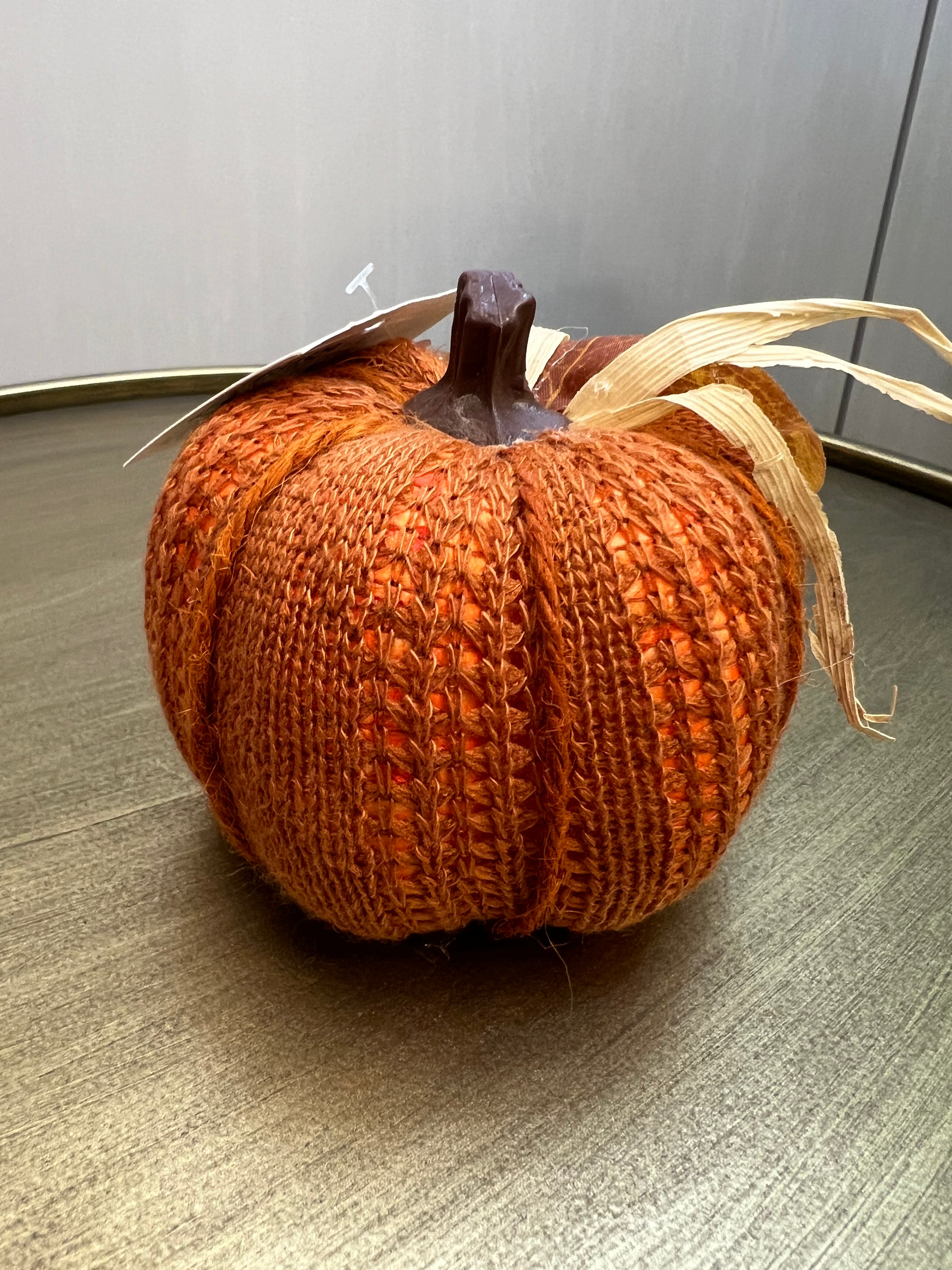 Orange Knitted Pumpkin