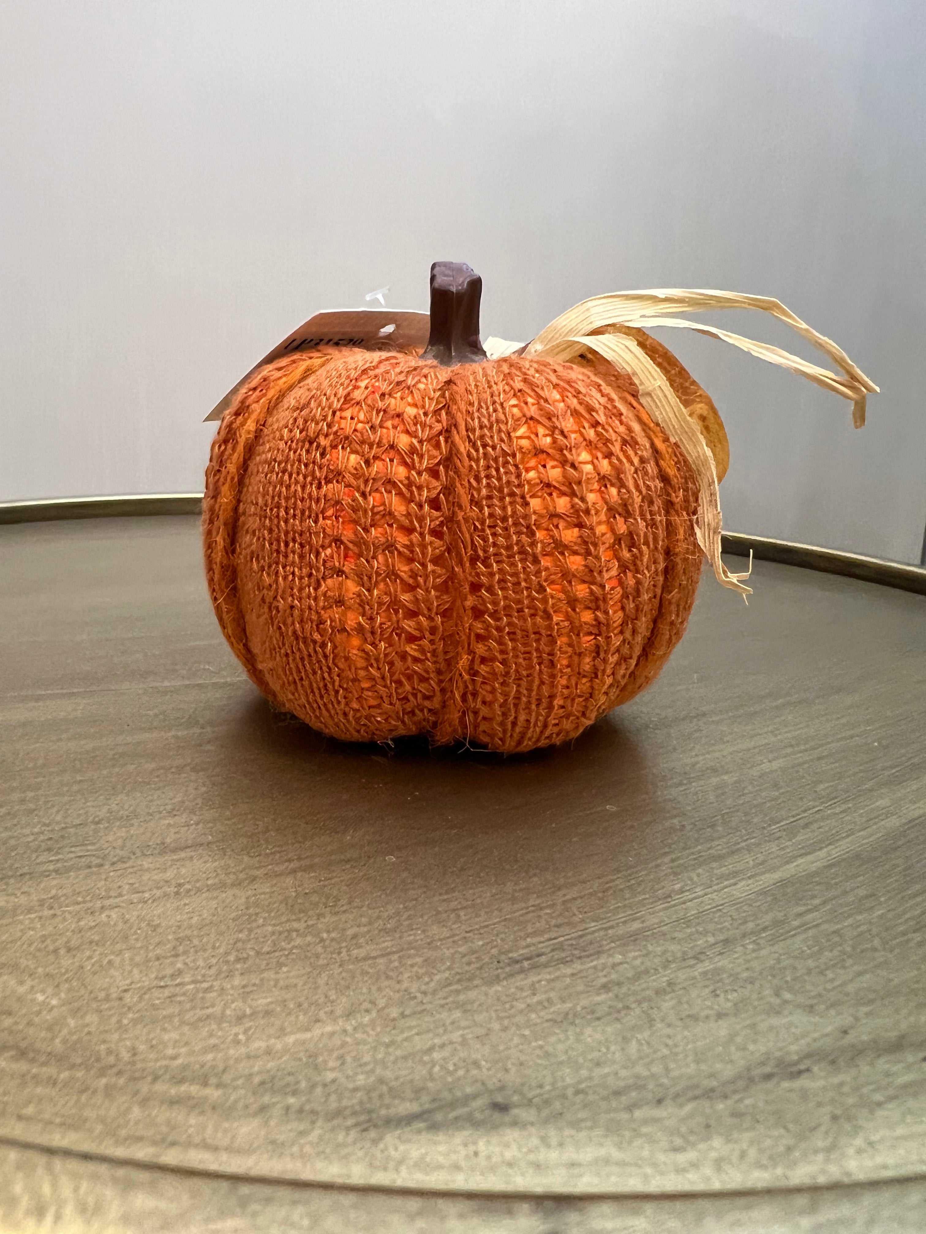 Orange Knitted Pumpkin