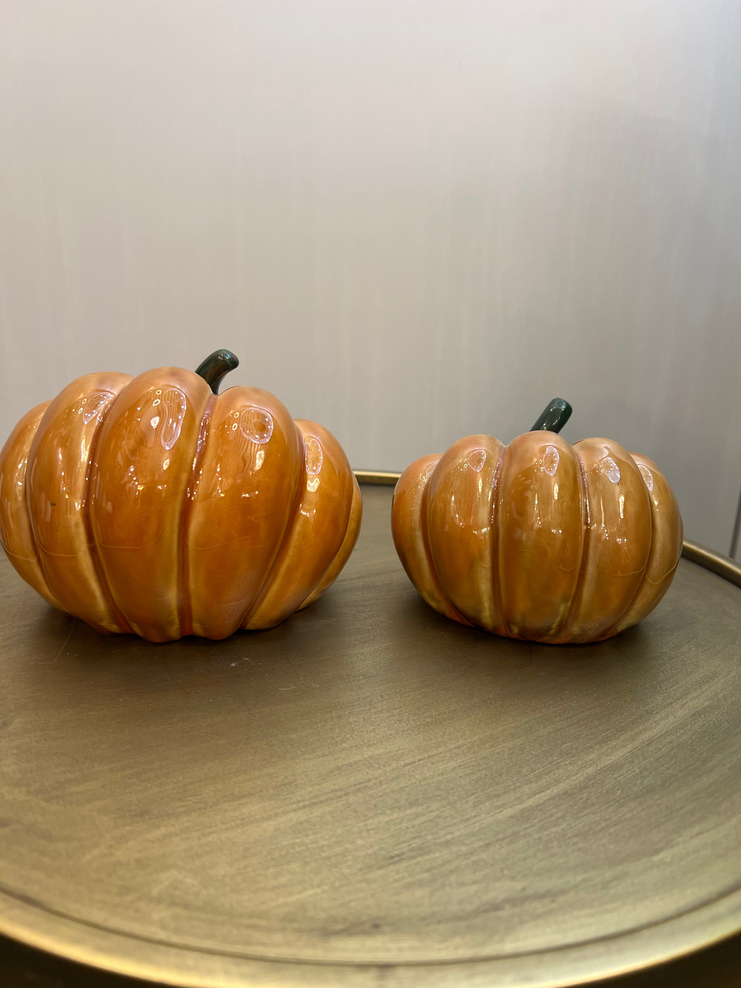 Small Glazed Orange Pumpkin
