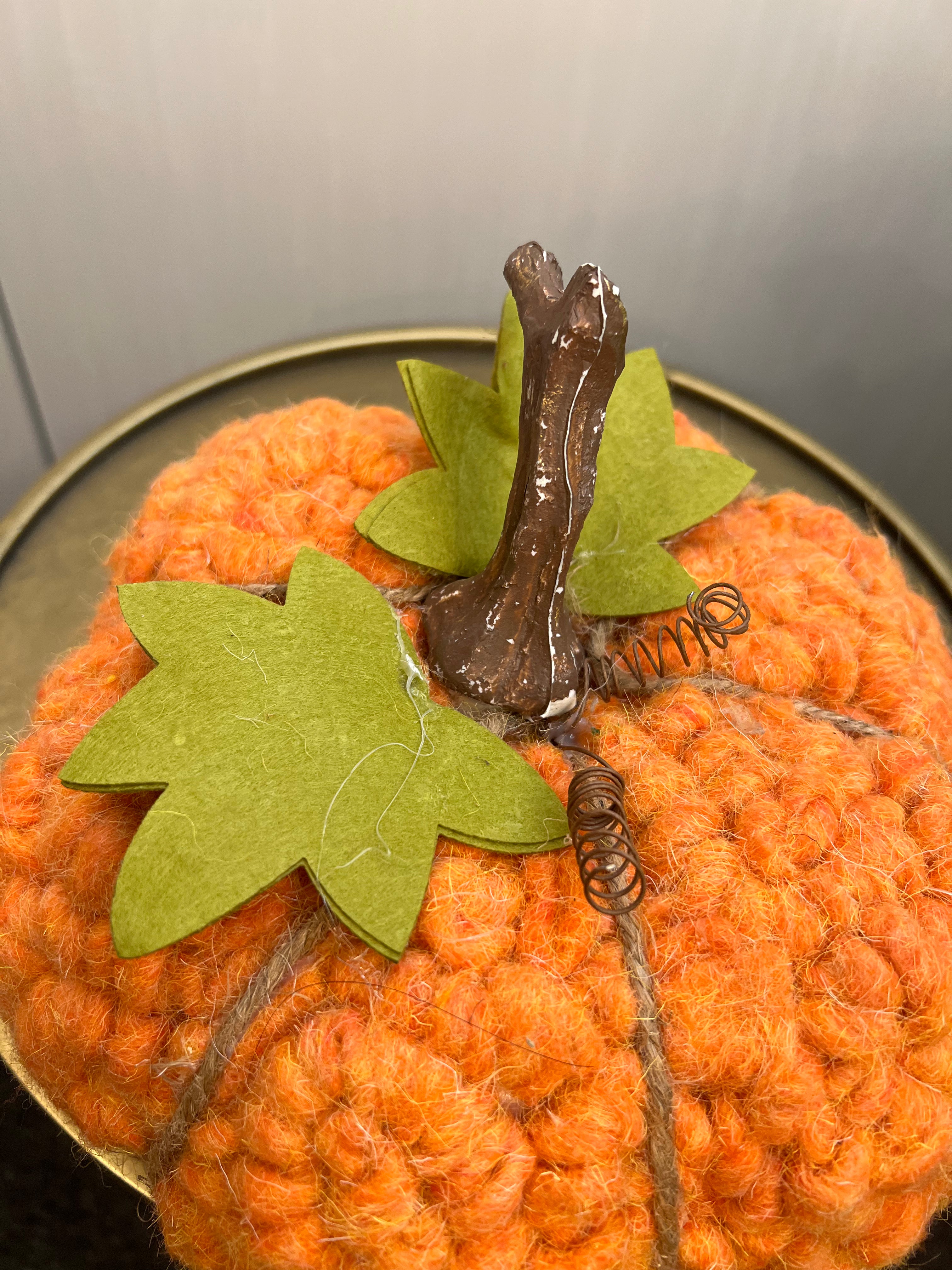 Rustic Woollen Pumpkin