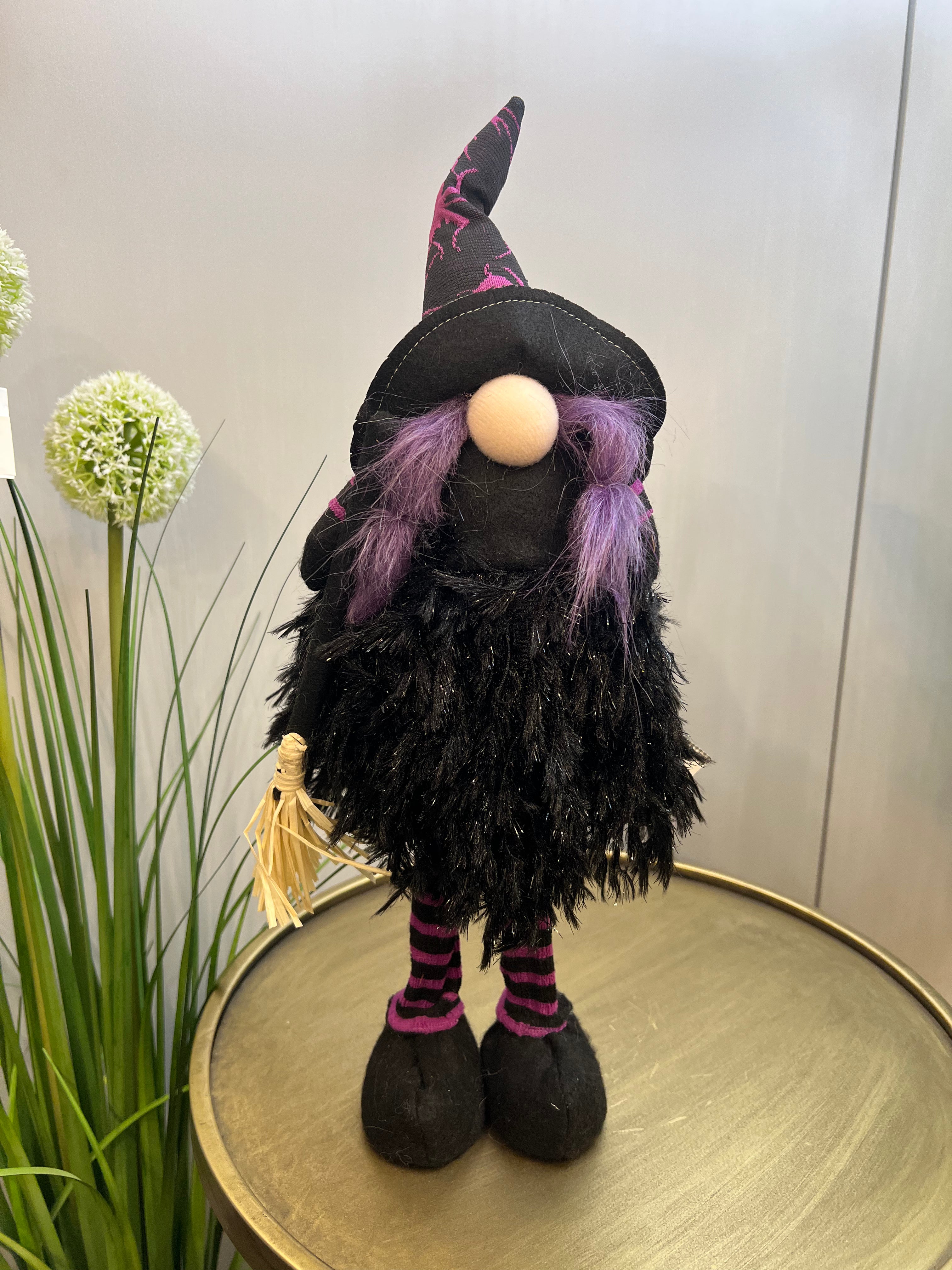 Purple Spooky Standing Witch