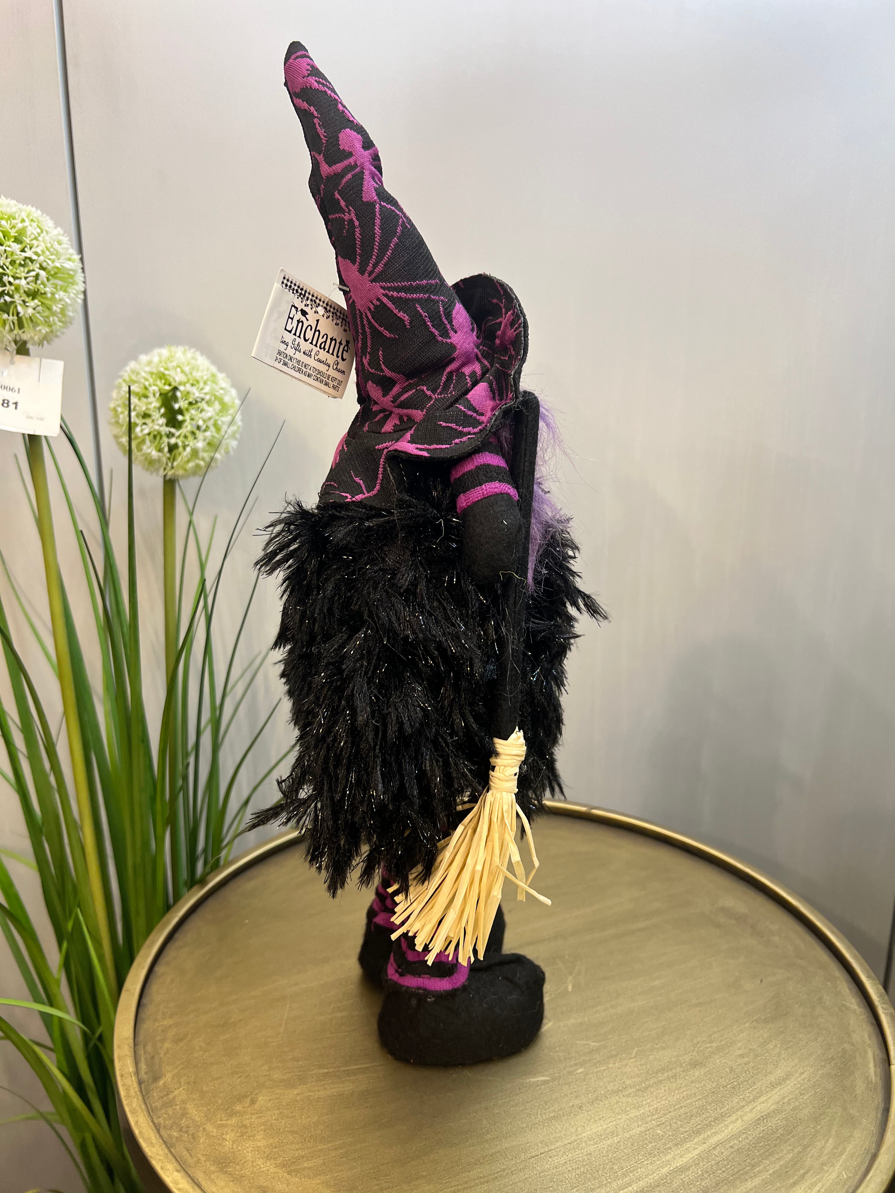 Purple Spooky Standing Witch