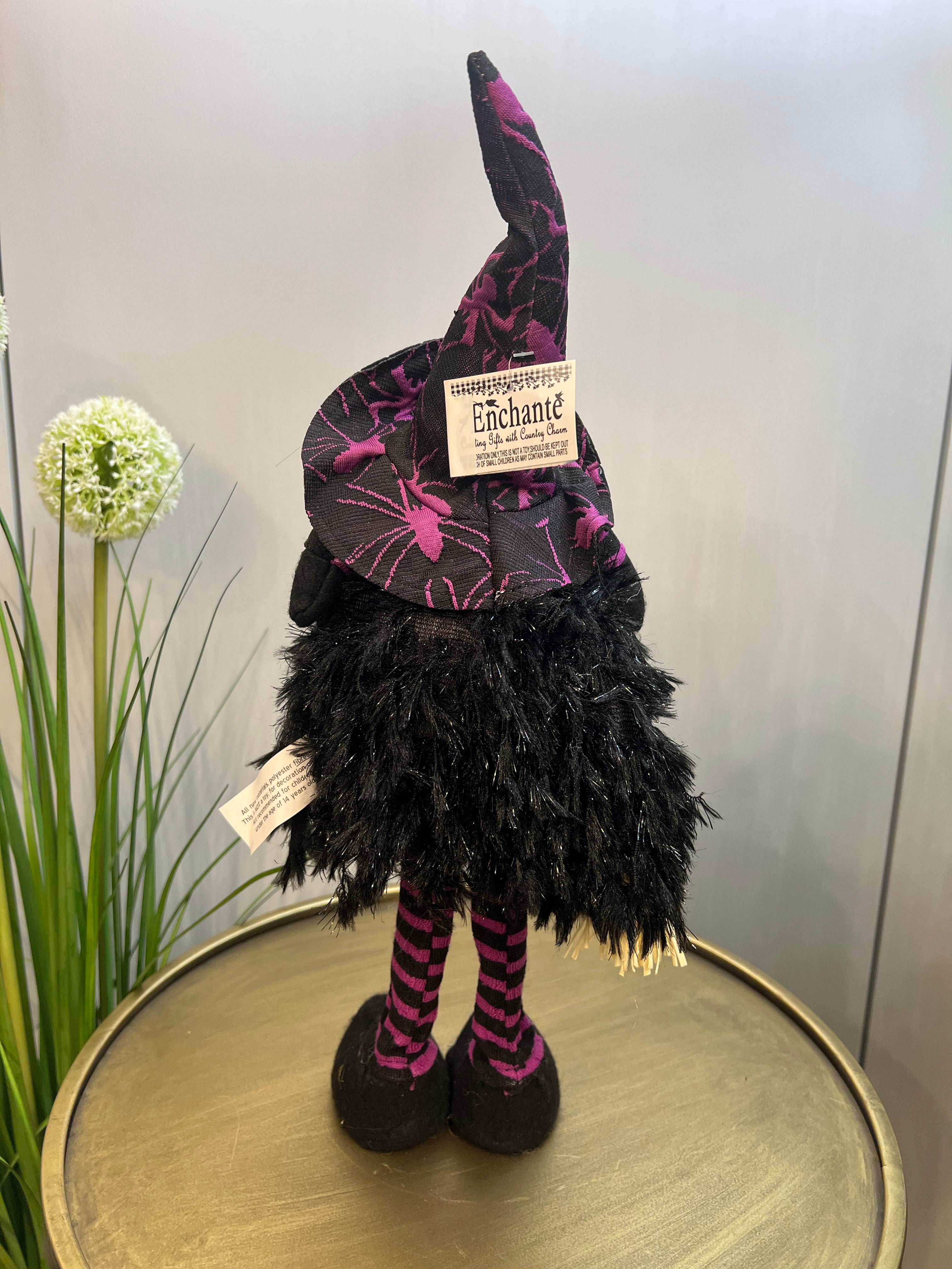 Purple Spooky Standing Witch