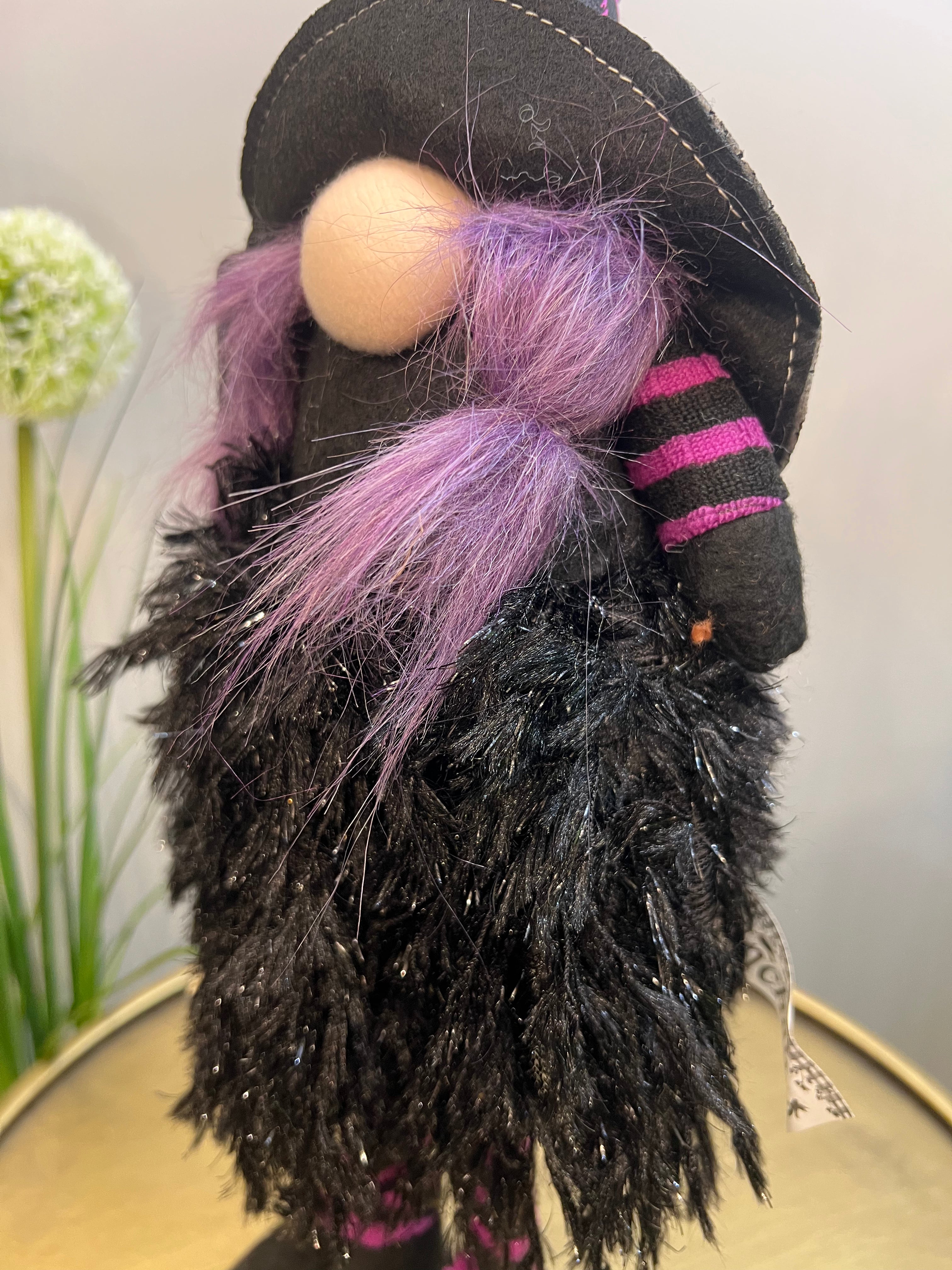 Purple Spooky Standing Witch