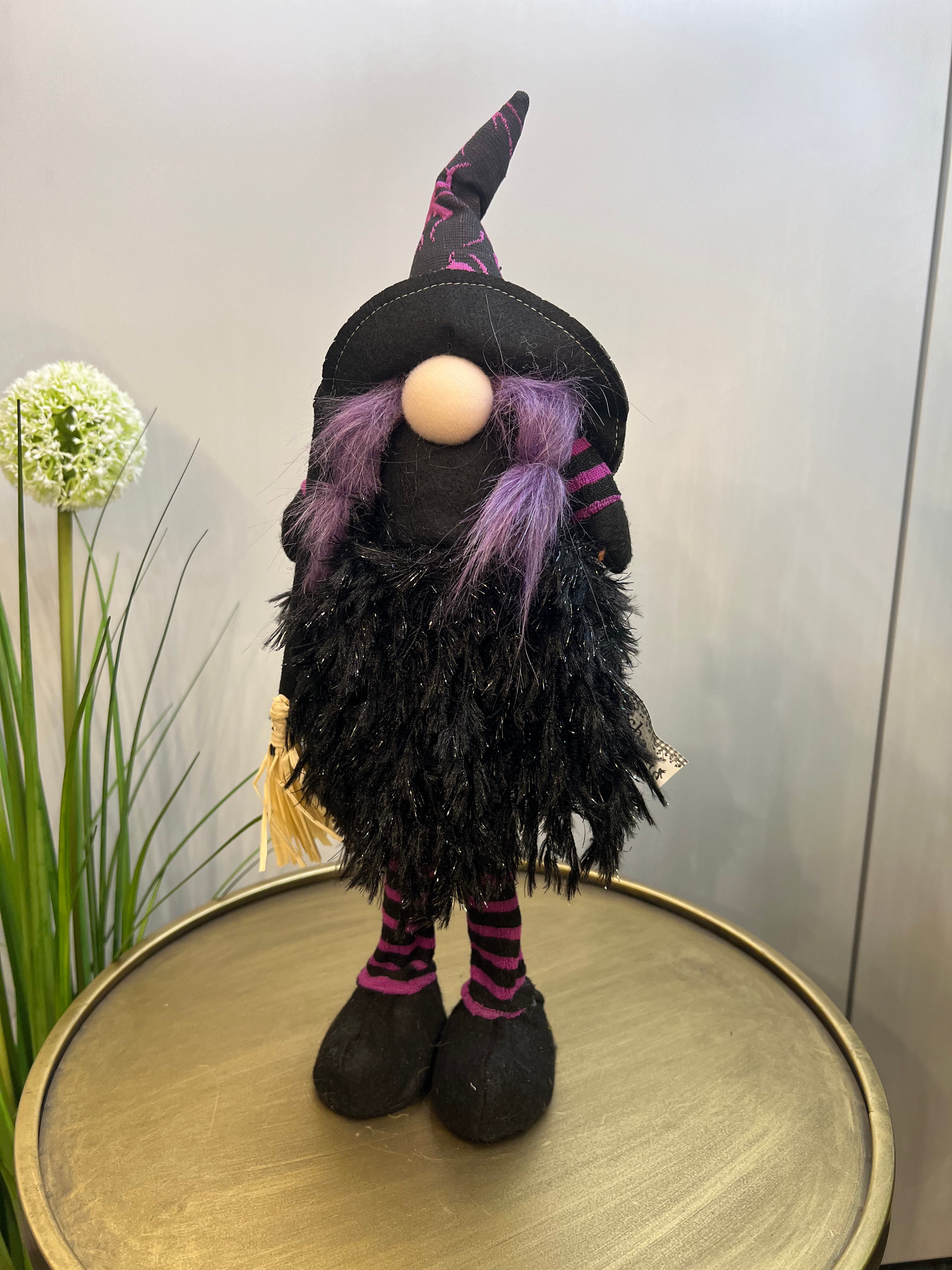 Purple Spooky Standing Witch