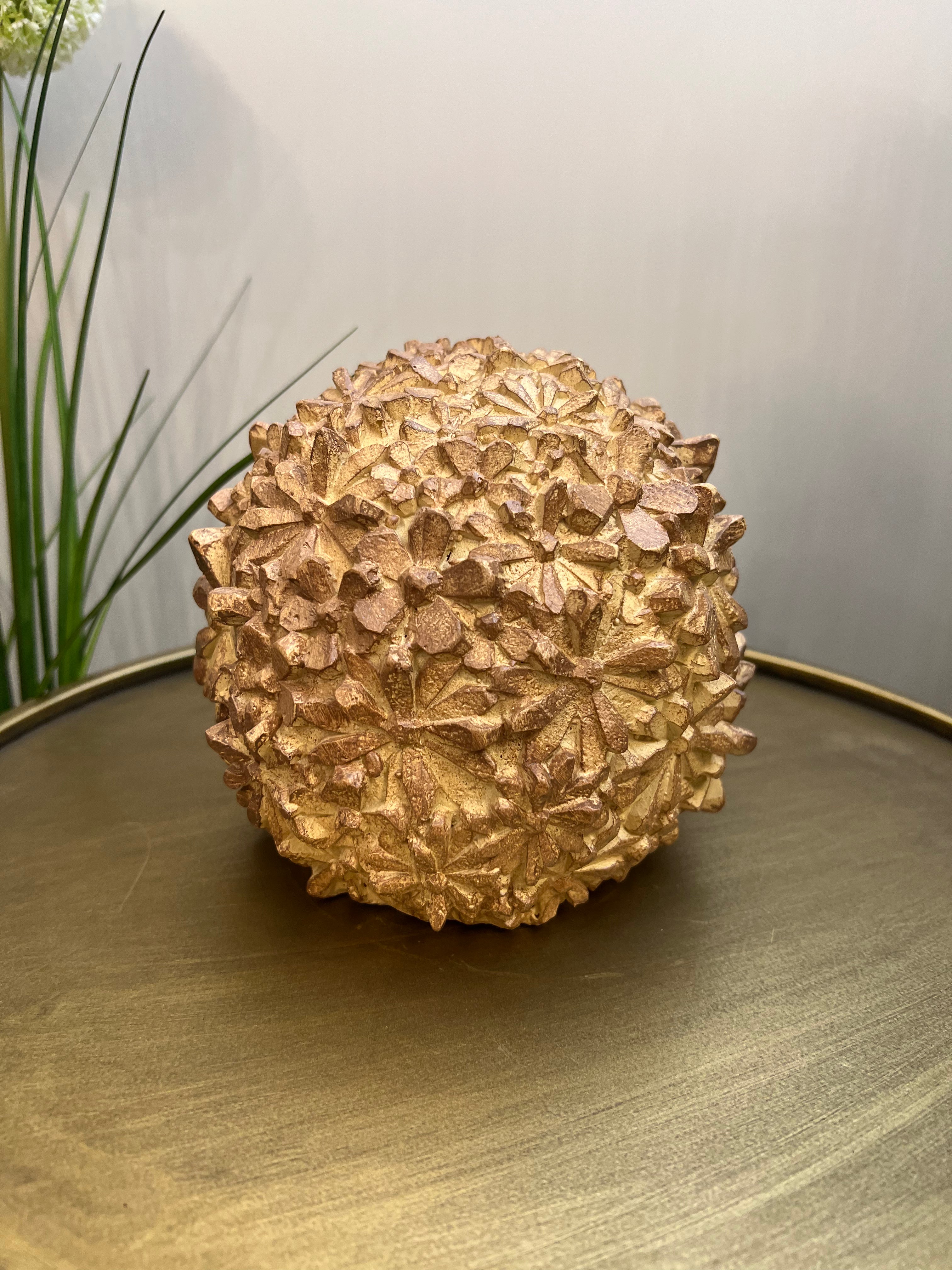 Wood Finish Resin Hedgehog Decoration
