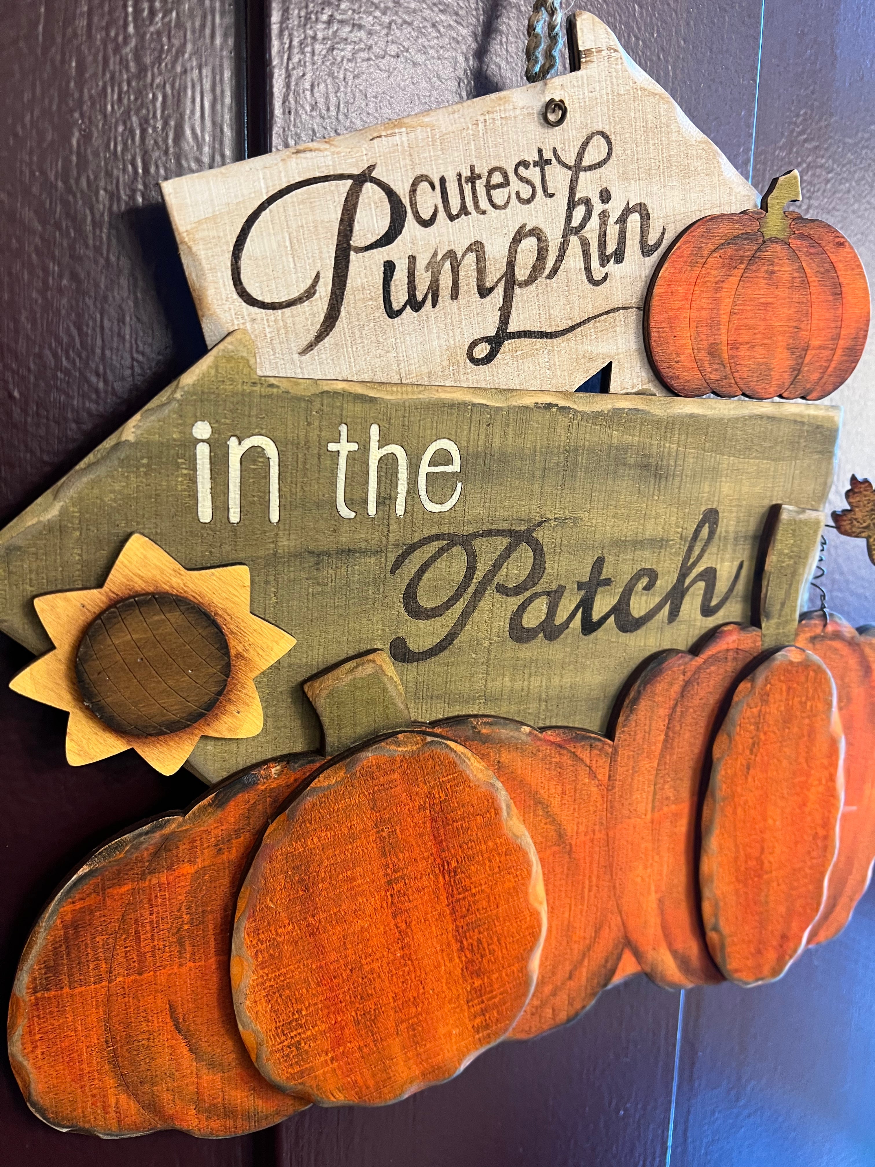 Cutest Pumpkin in the Patch Sign