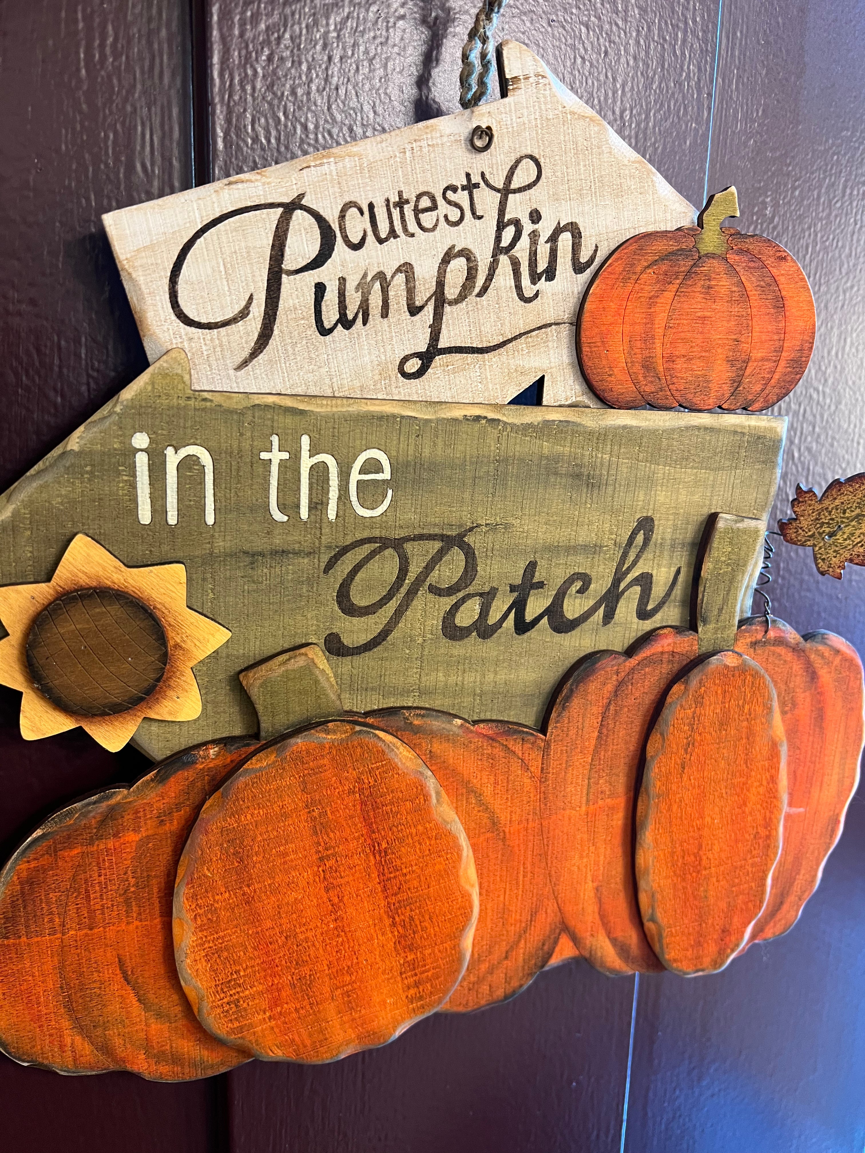Cutest Pumpkin in the Patch Sign