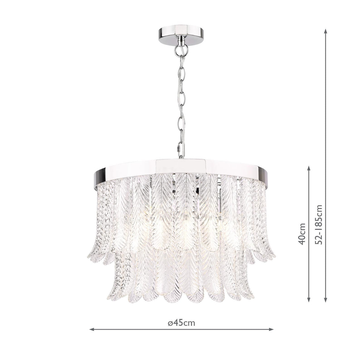 Irisen 6 Light Polished Nickel Pendant