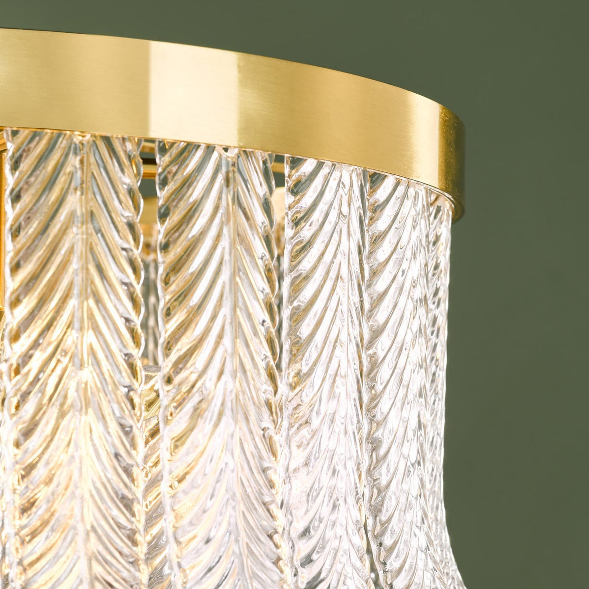 Irisen 6 Light Natural Brass Pendant