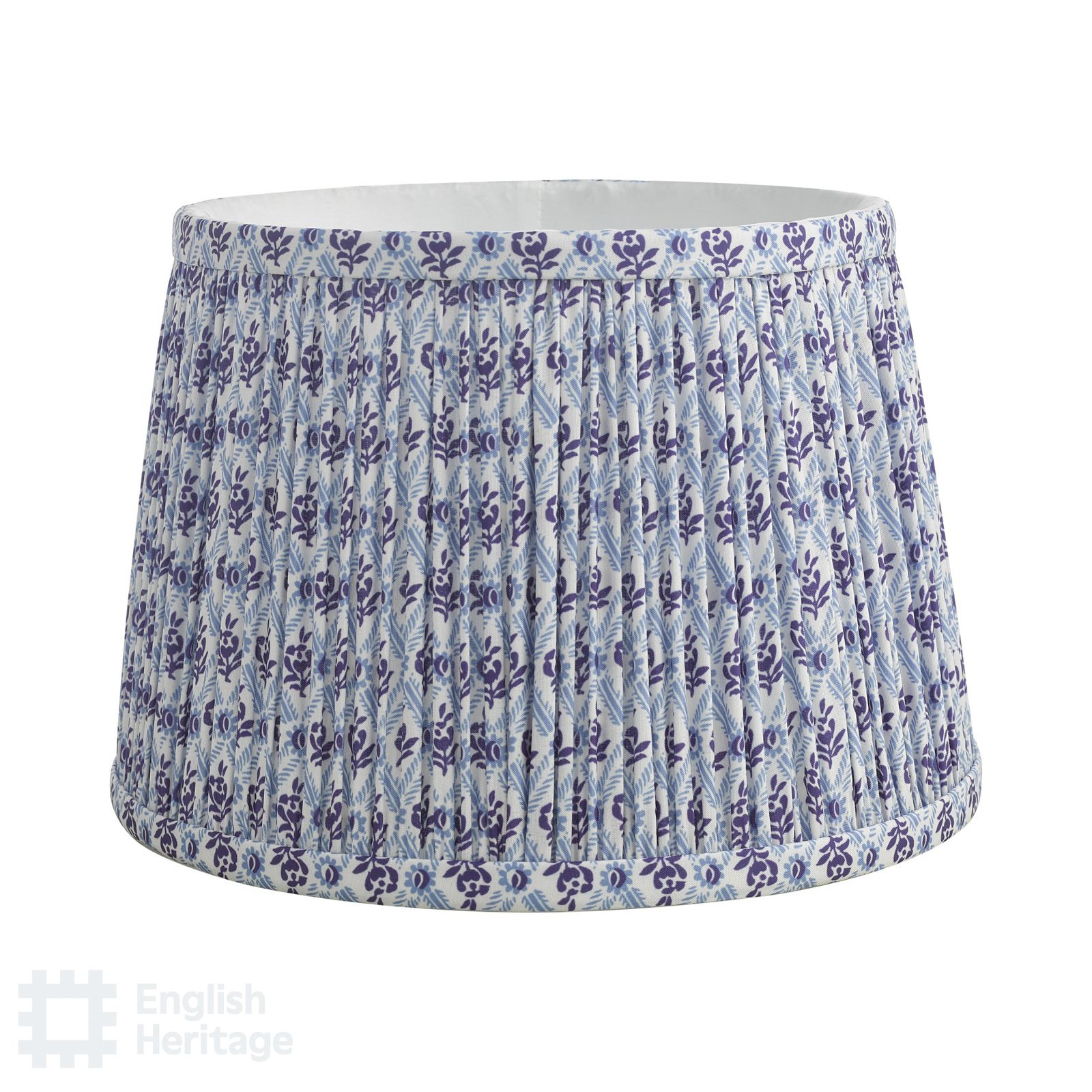 St John Blue 25cm Cotton Empire Shade