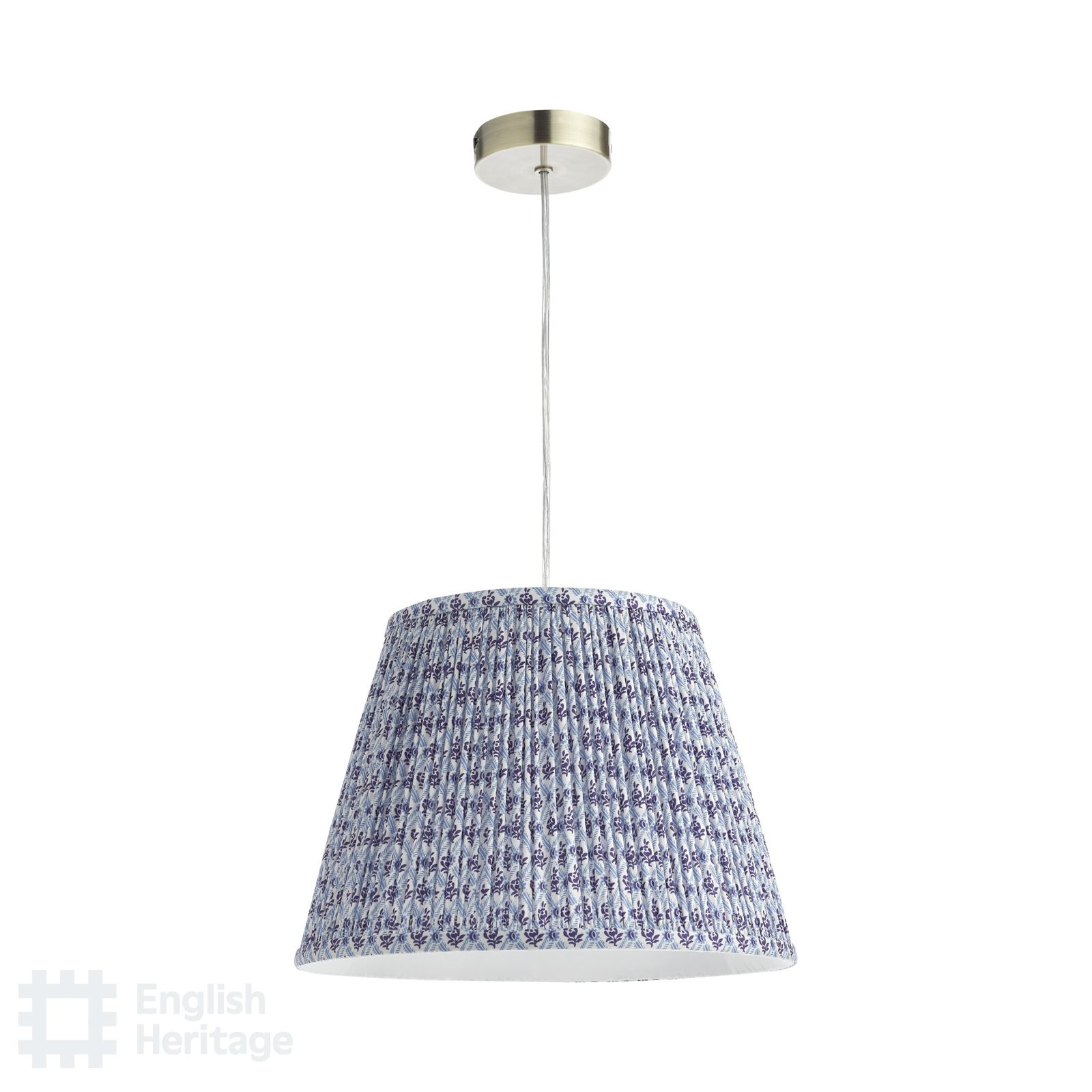St John Blue 35cm Cotton Empire Shade