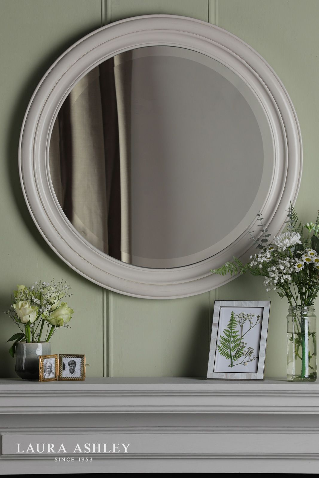 Tate Mirror Distressed Wood 60cm