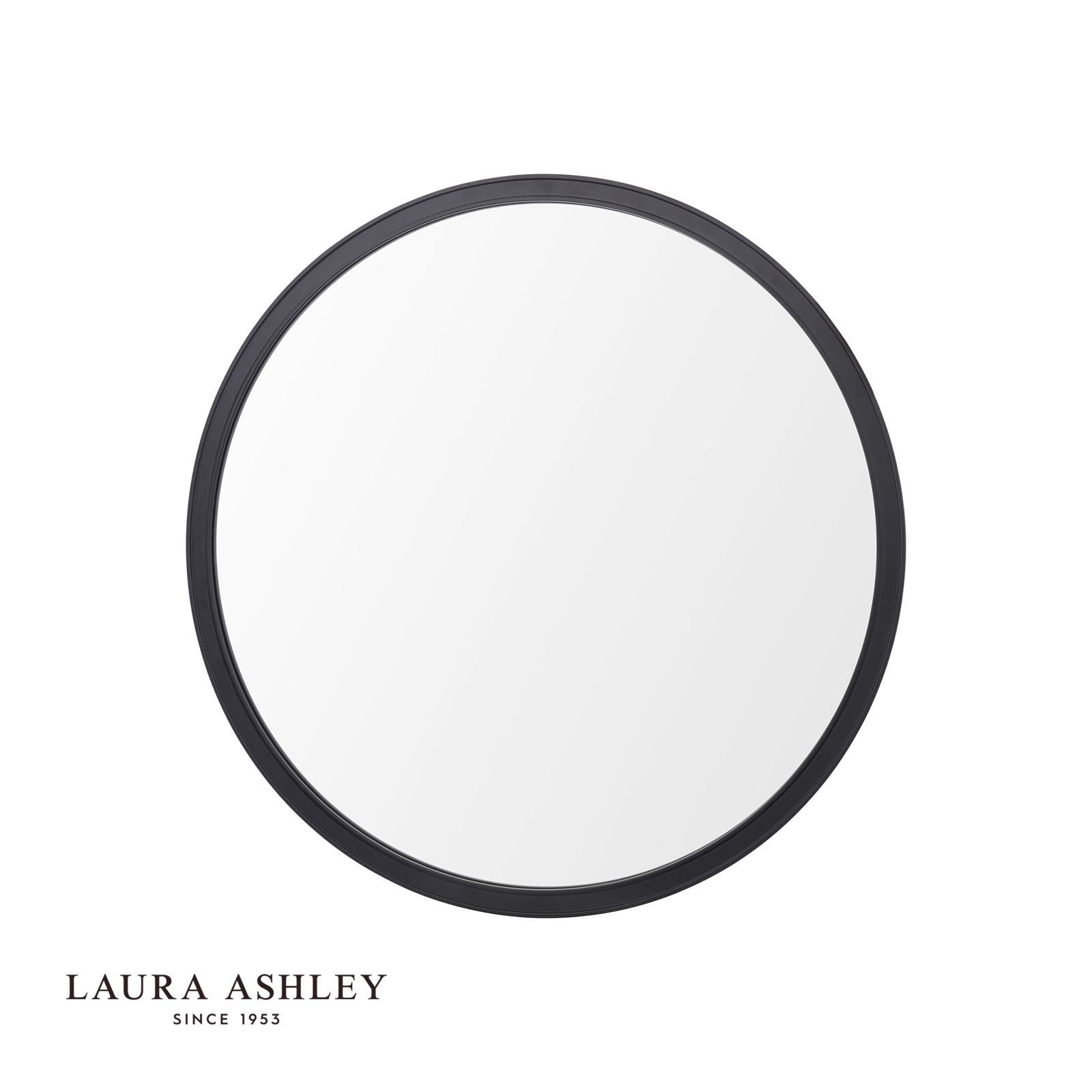 Harrington Mirror Matt Black and Mirror 60cm