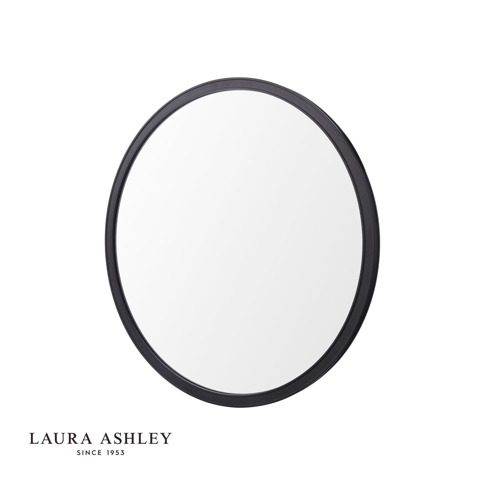 Harrington Mirror Matt Black and Mirror 60cm
