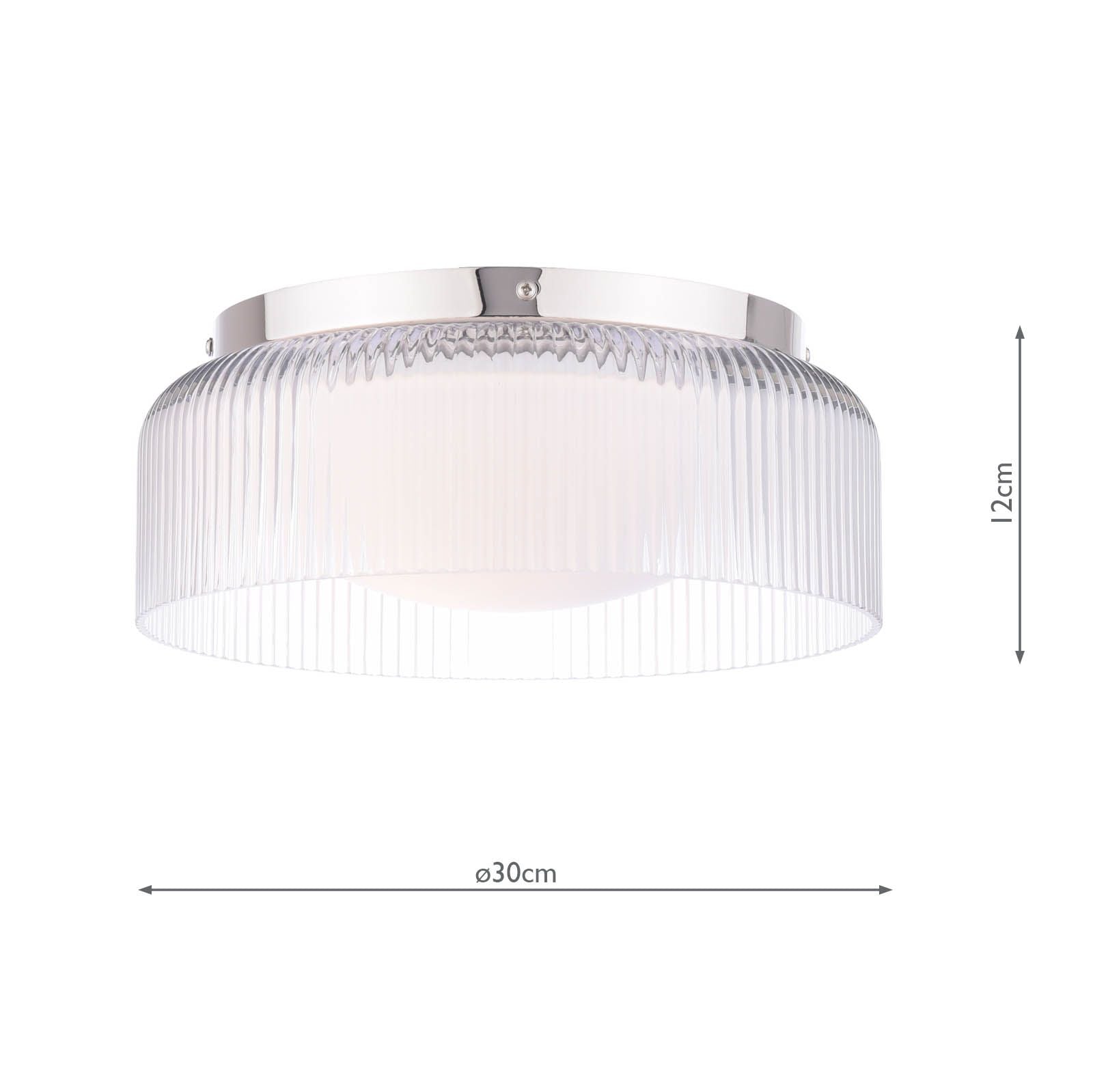 Clarissa Polished Chrome Flush Fitting IP44