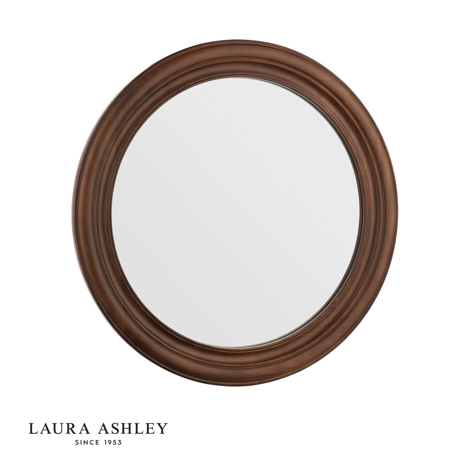 Laura Ashley Dark Wood Tate Mirror 60cm