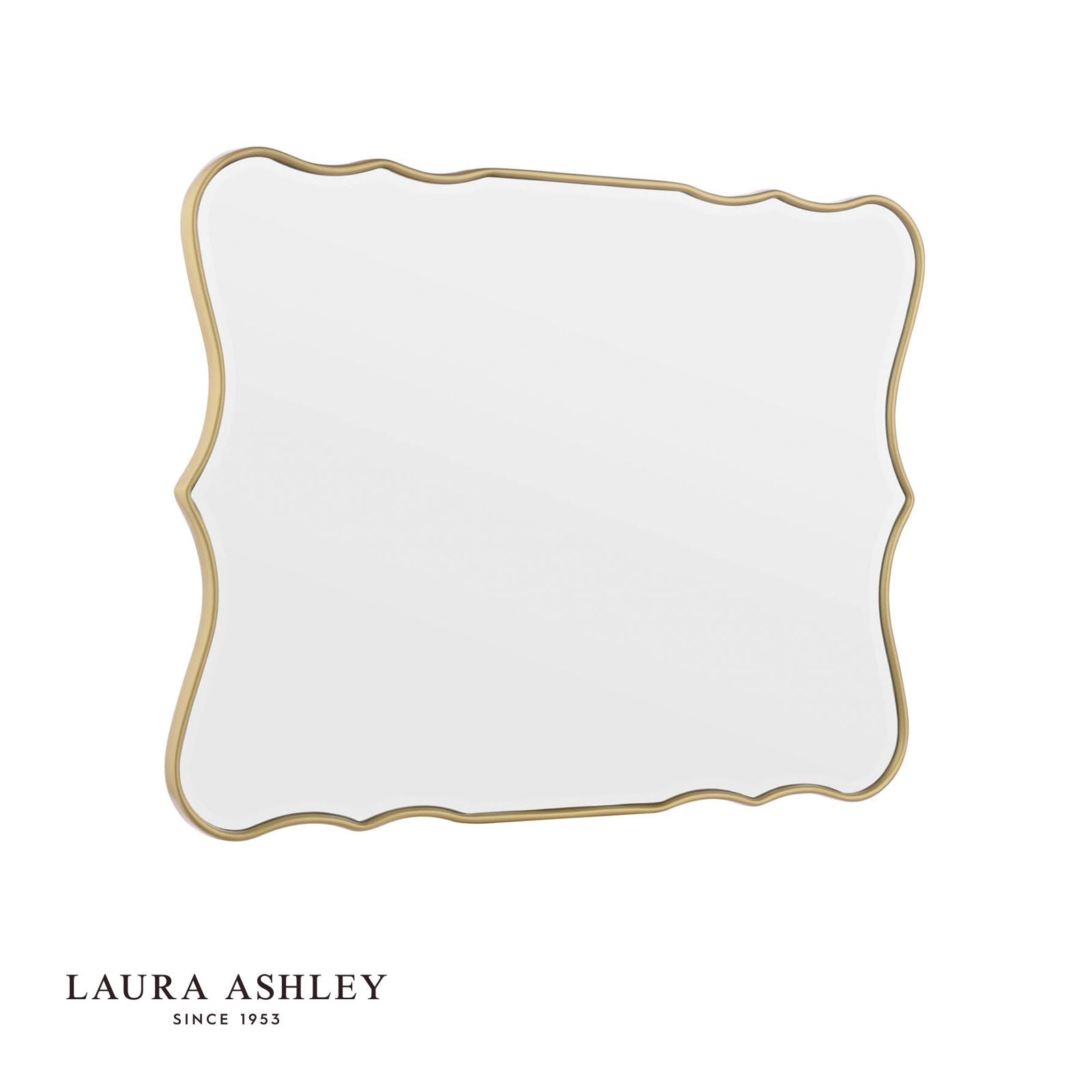 Laura Ashley Medora Mirror in Matt Gold