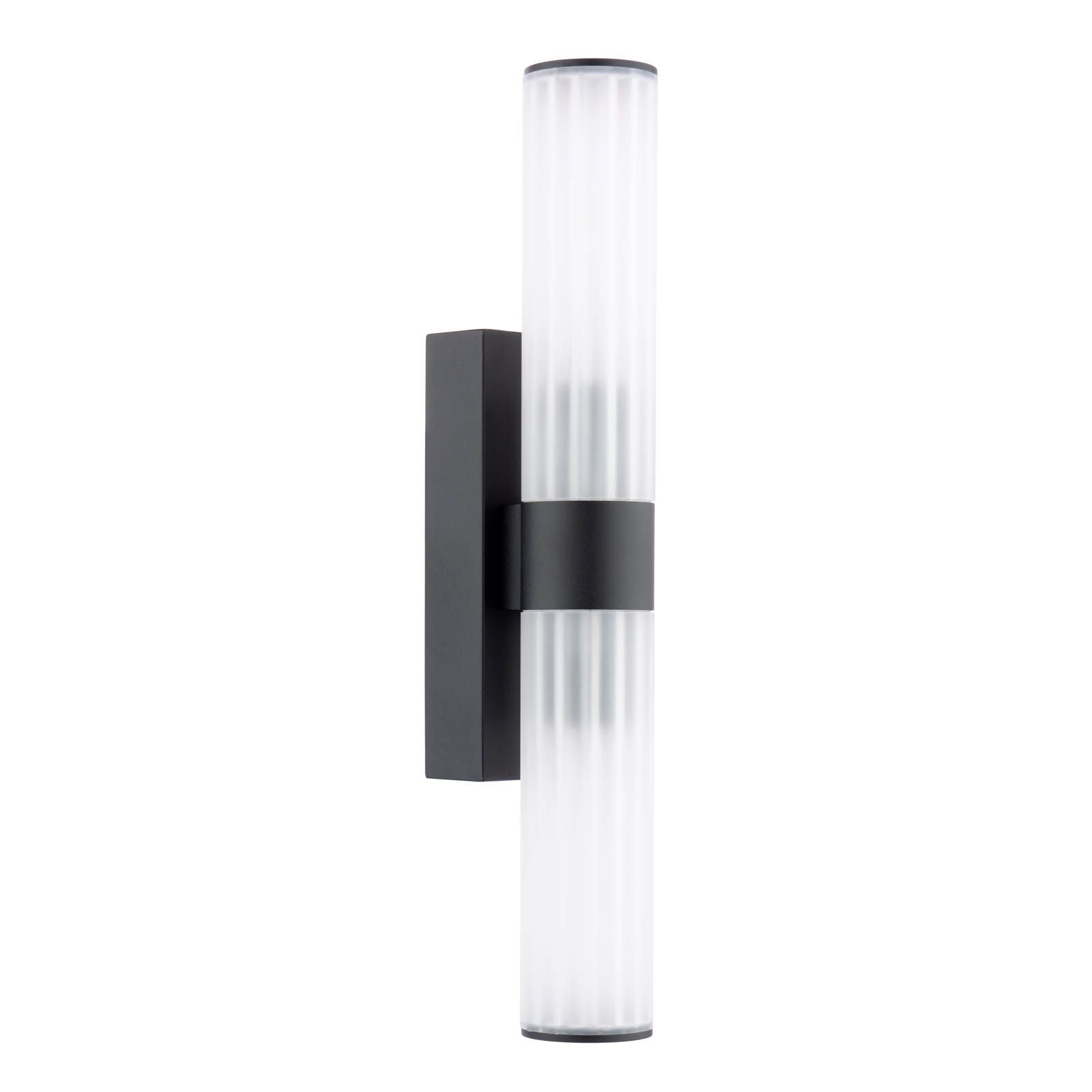 Lars Matt Black Up & Down Bathroom Wall Light