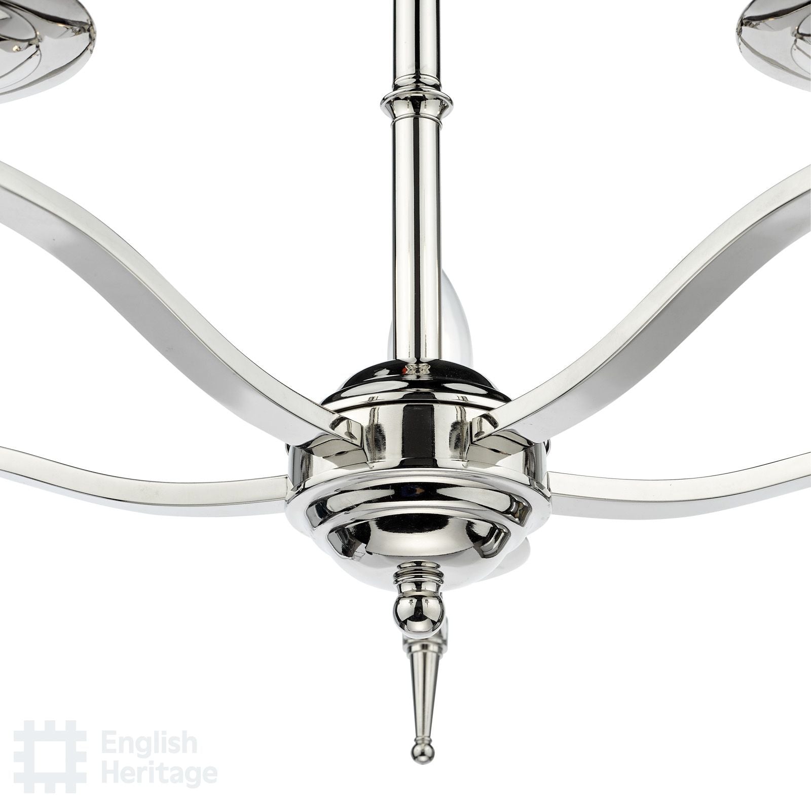Marble Hill Polished Nickel 5 Light Pendant