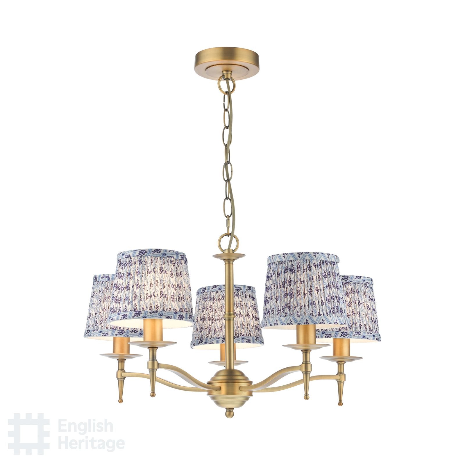 Marble Hill Aged Brass 5 Light Pendant