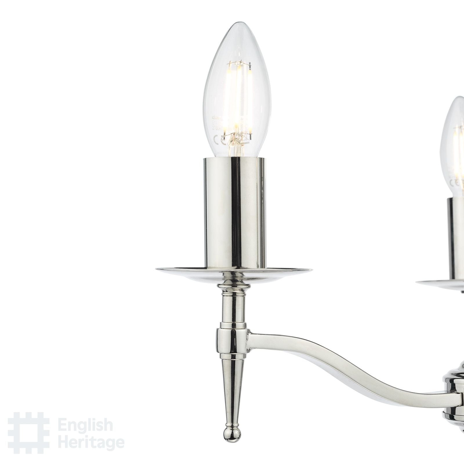 Marble Hill Polished Nickel 3 Light Pendant