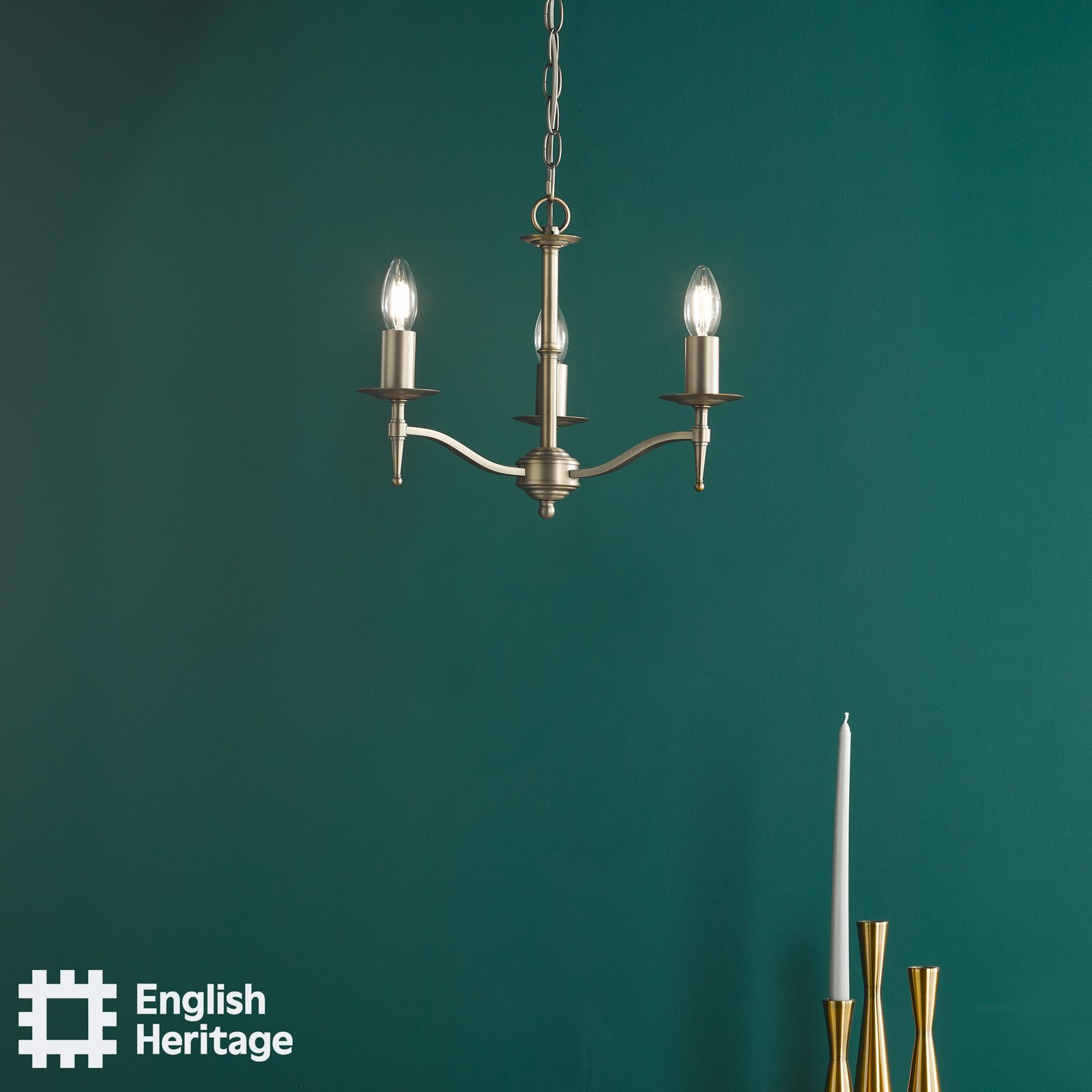 Marble Hill Aged Brass 3 Light Pendant