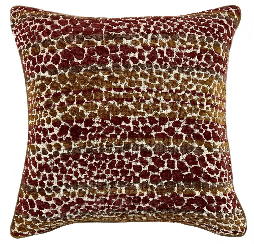 Malini Large Rust Cinder Cushion